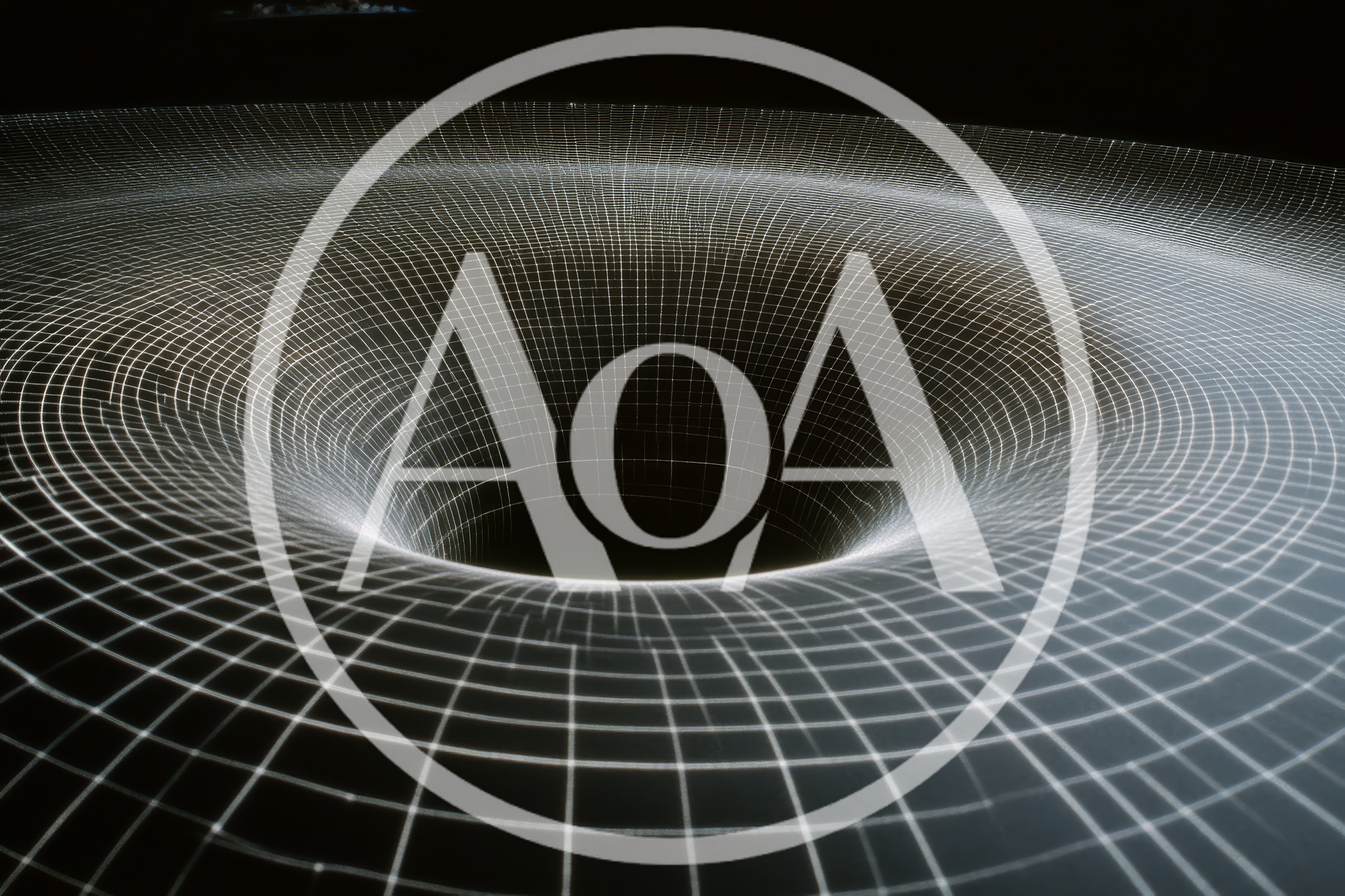 Conceptual Visualization Of A Black Hole Spacetime Curvature