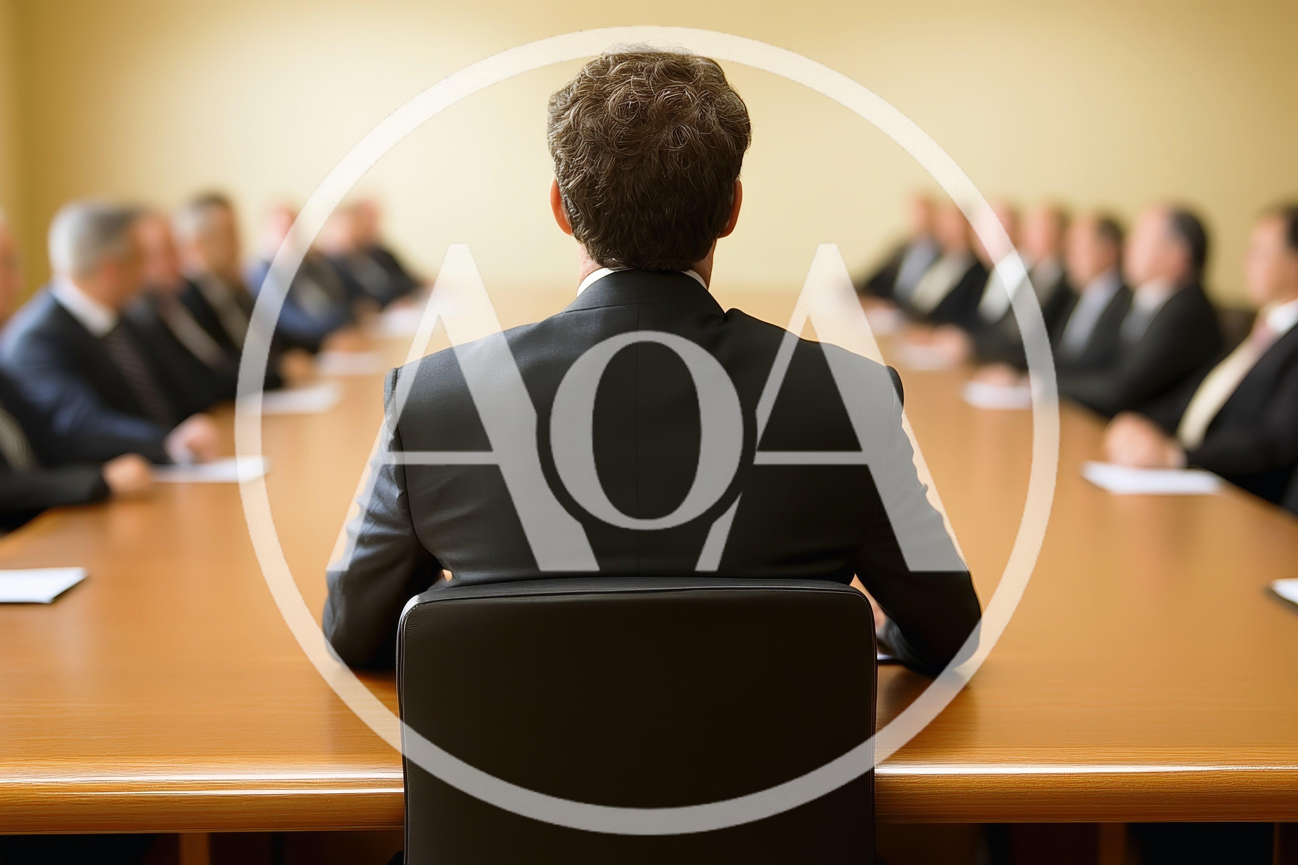 Business Executive Leading A Formal Boardroom Meeting