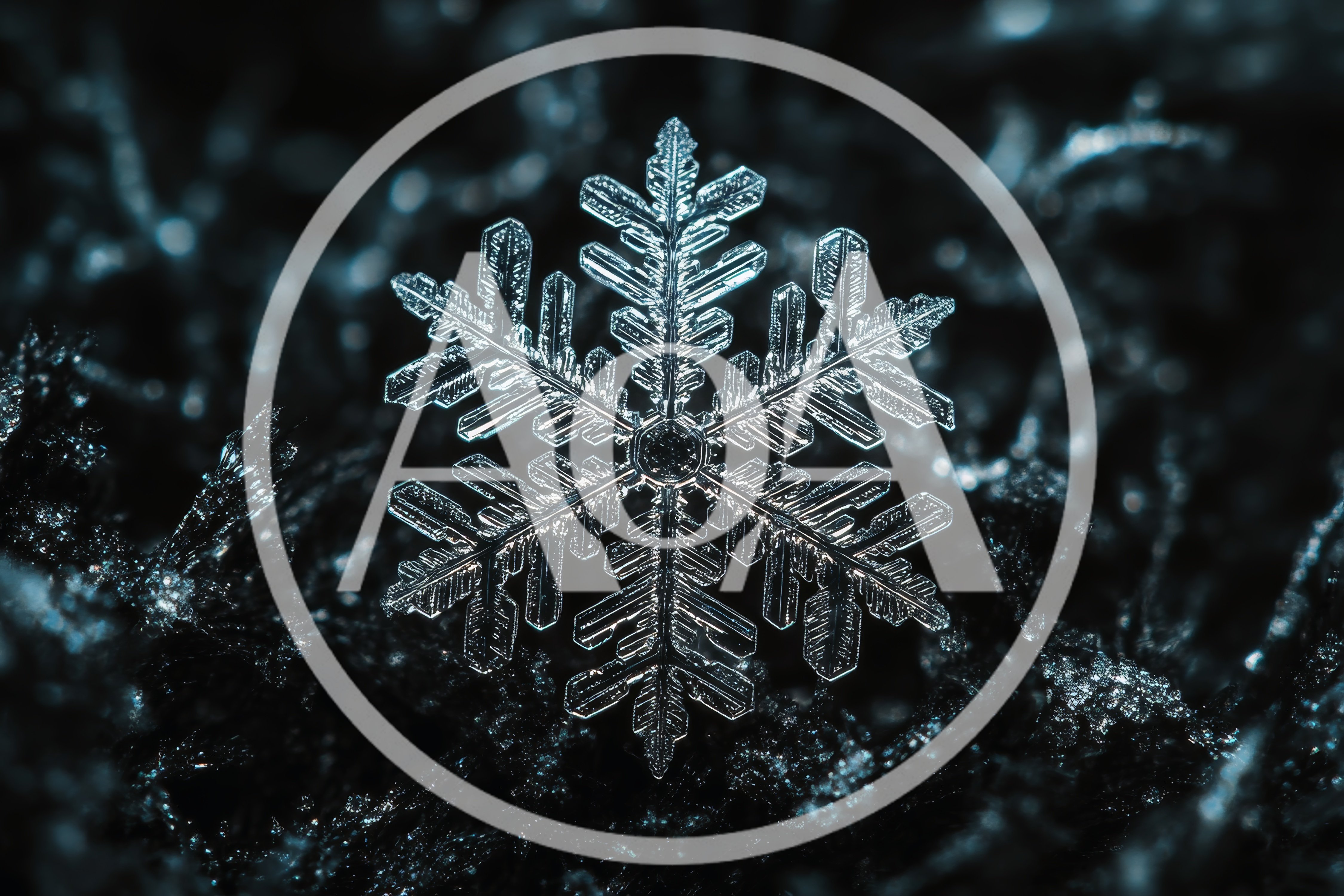 Macro Close Up Of A Single Intricate Snowflake