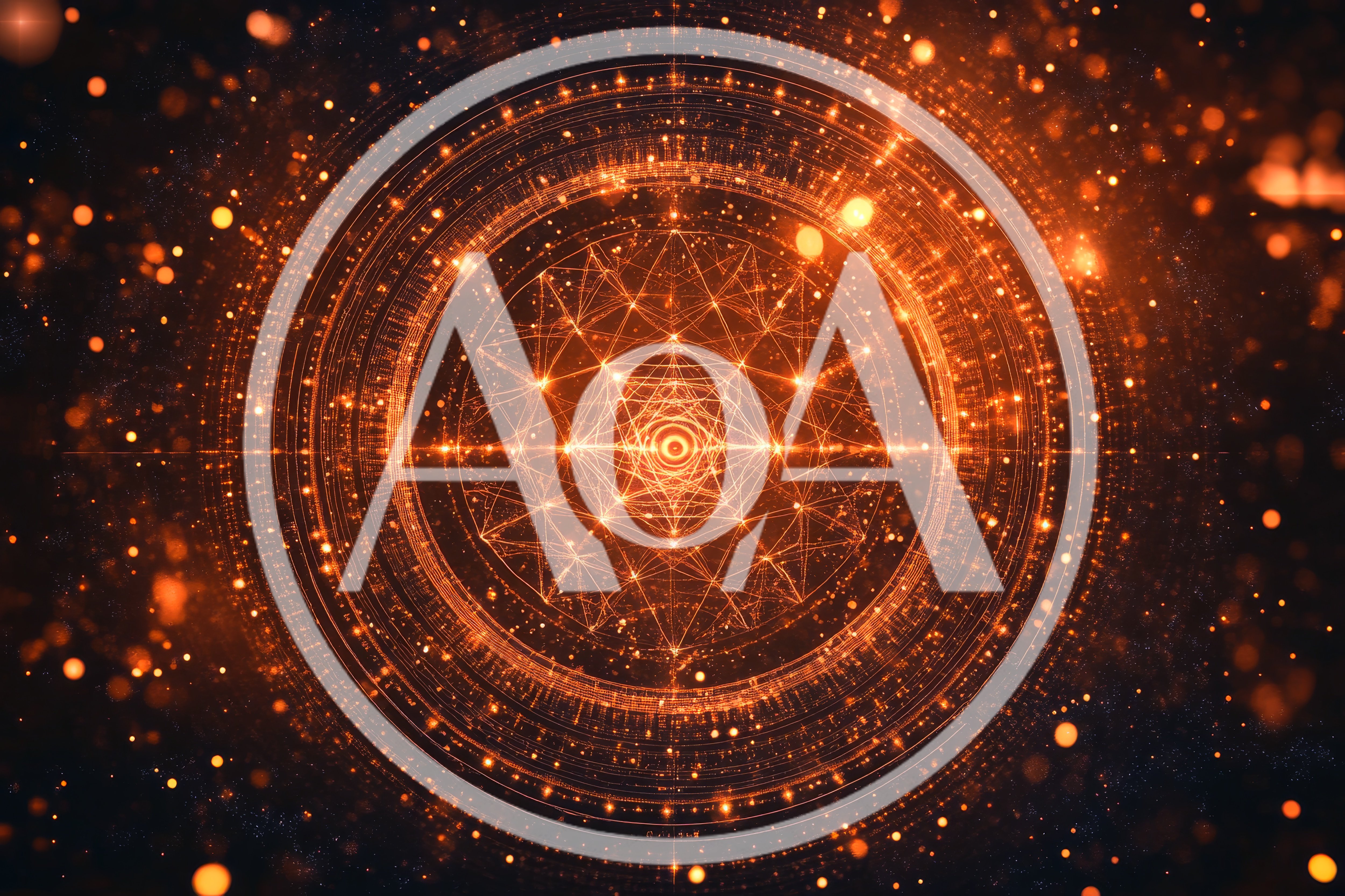 Glowing Geometric Sacred Geometry Mandala Animation