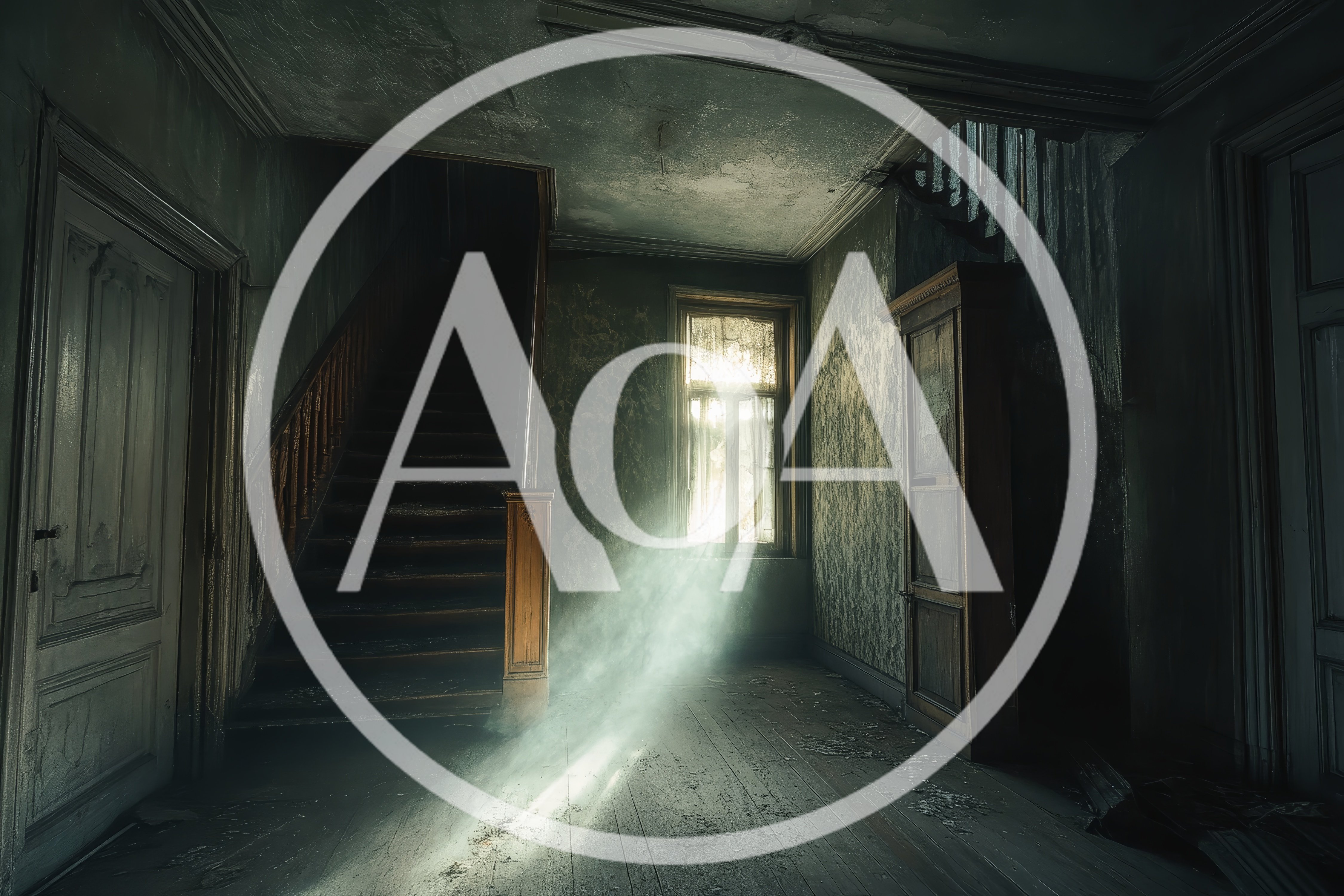 Sunlight Streaming Into An Abandoned Dilapidated House Interior