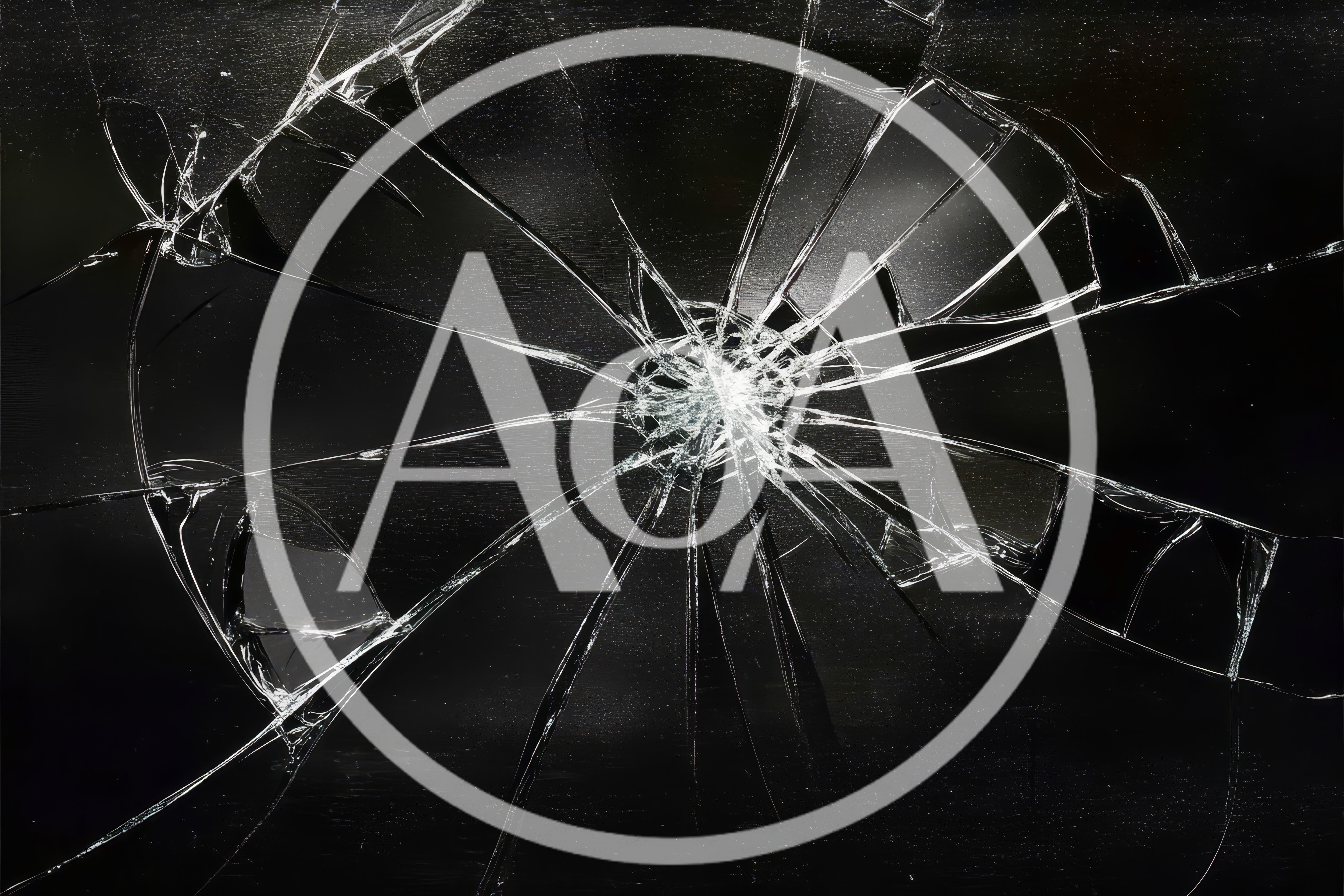 Shattered Glass Texture With Radial Cracks