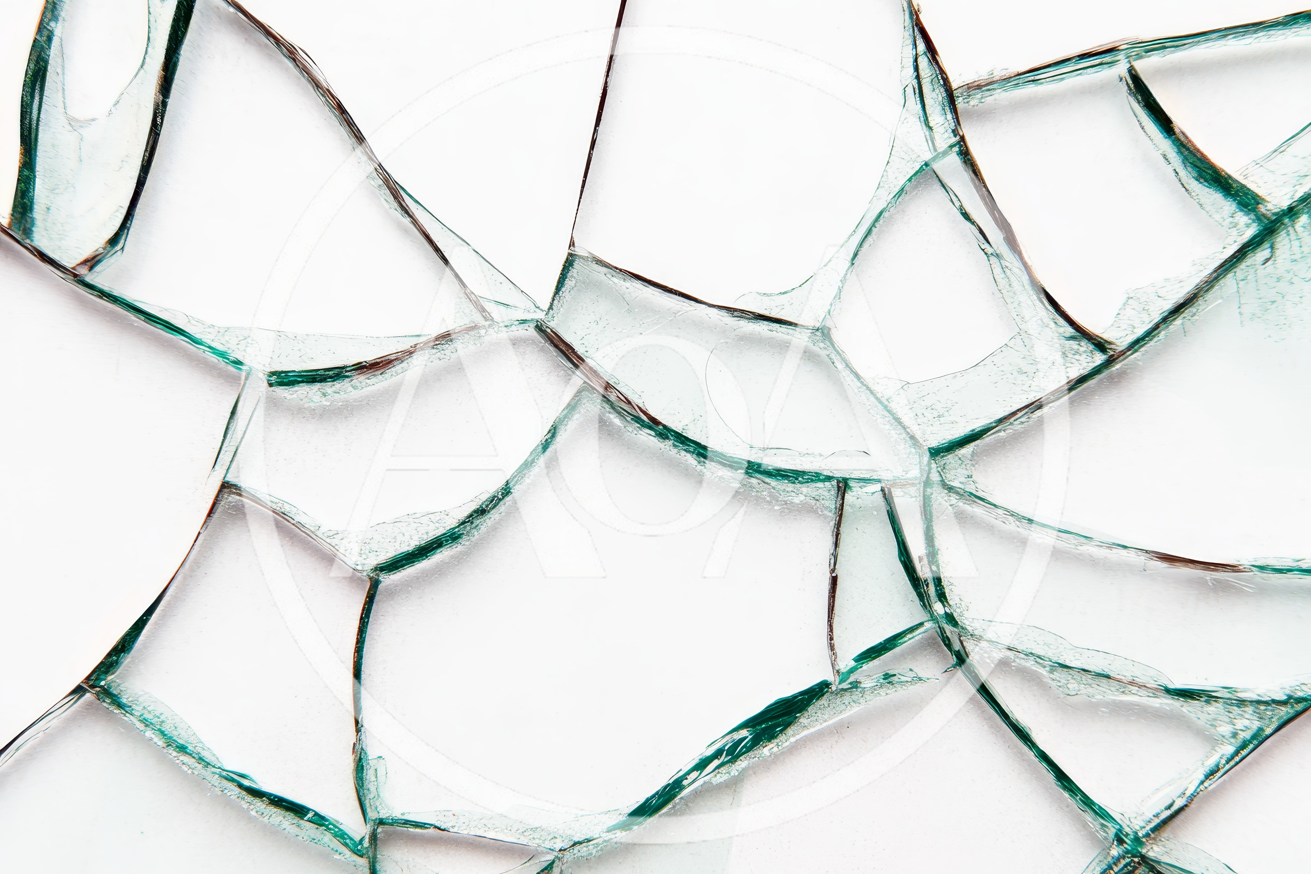 Close Up Of Shattered Glass Texture