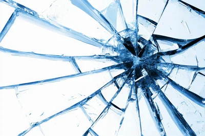 Shattered Glass Texture With Radial Cracks