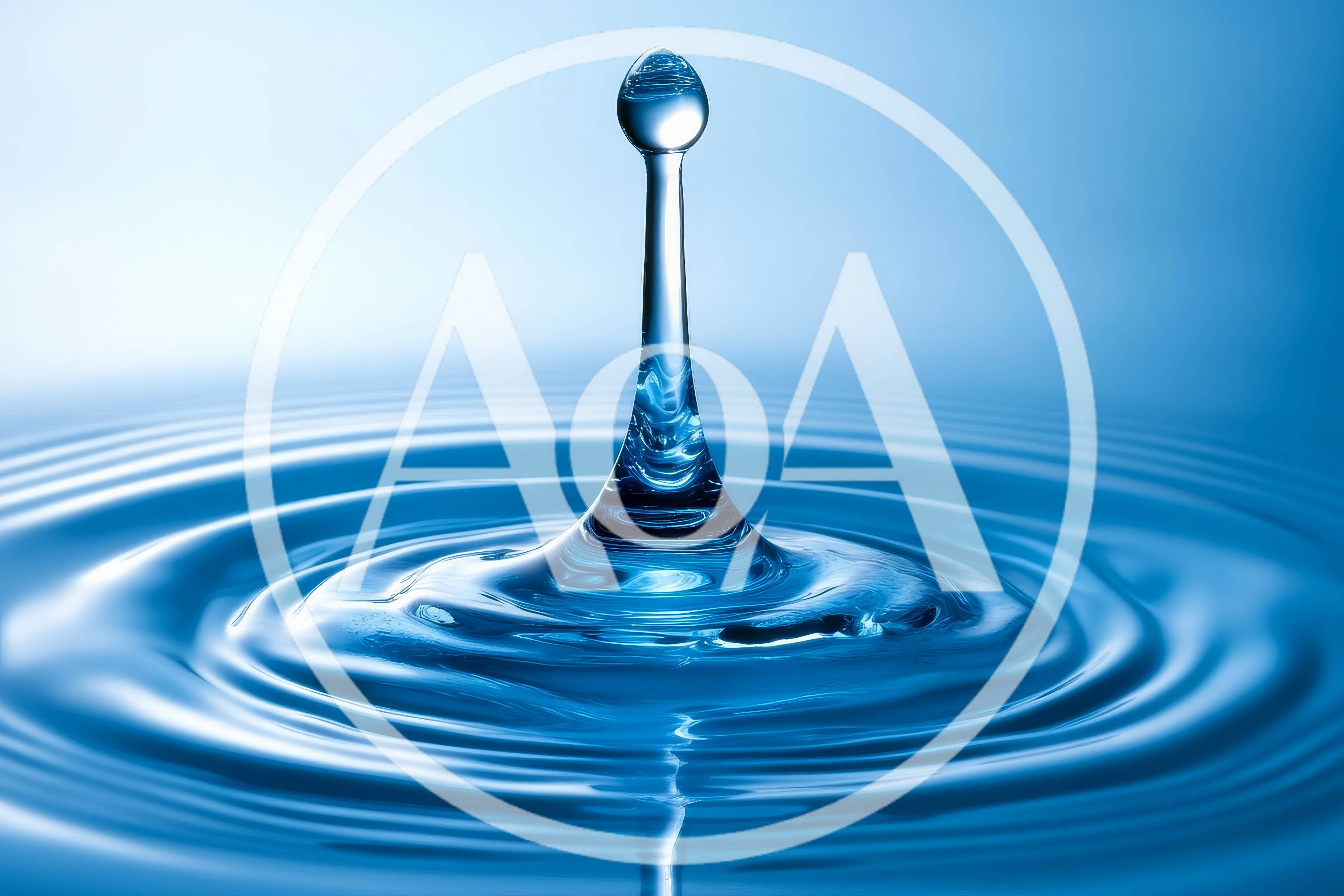 Single Water Drop Impact Creating Concentric Ripples