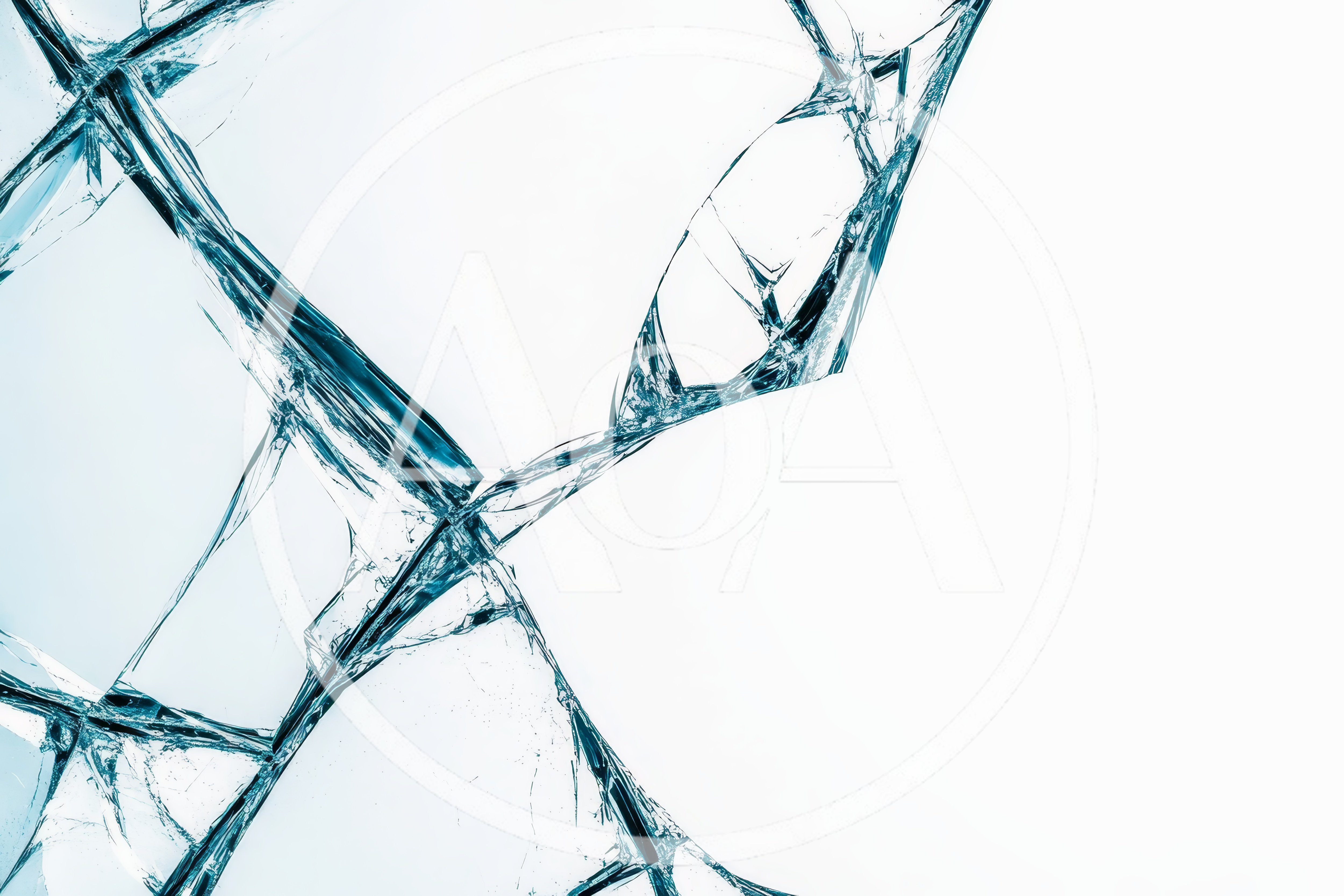 Cracked Glass Texture With Sharp Fractures