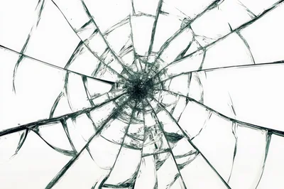 Shattered Glass Texture With Radial Cracks