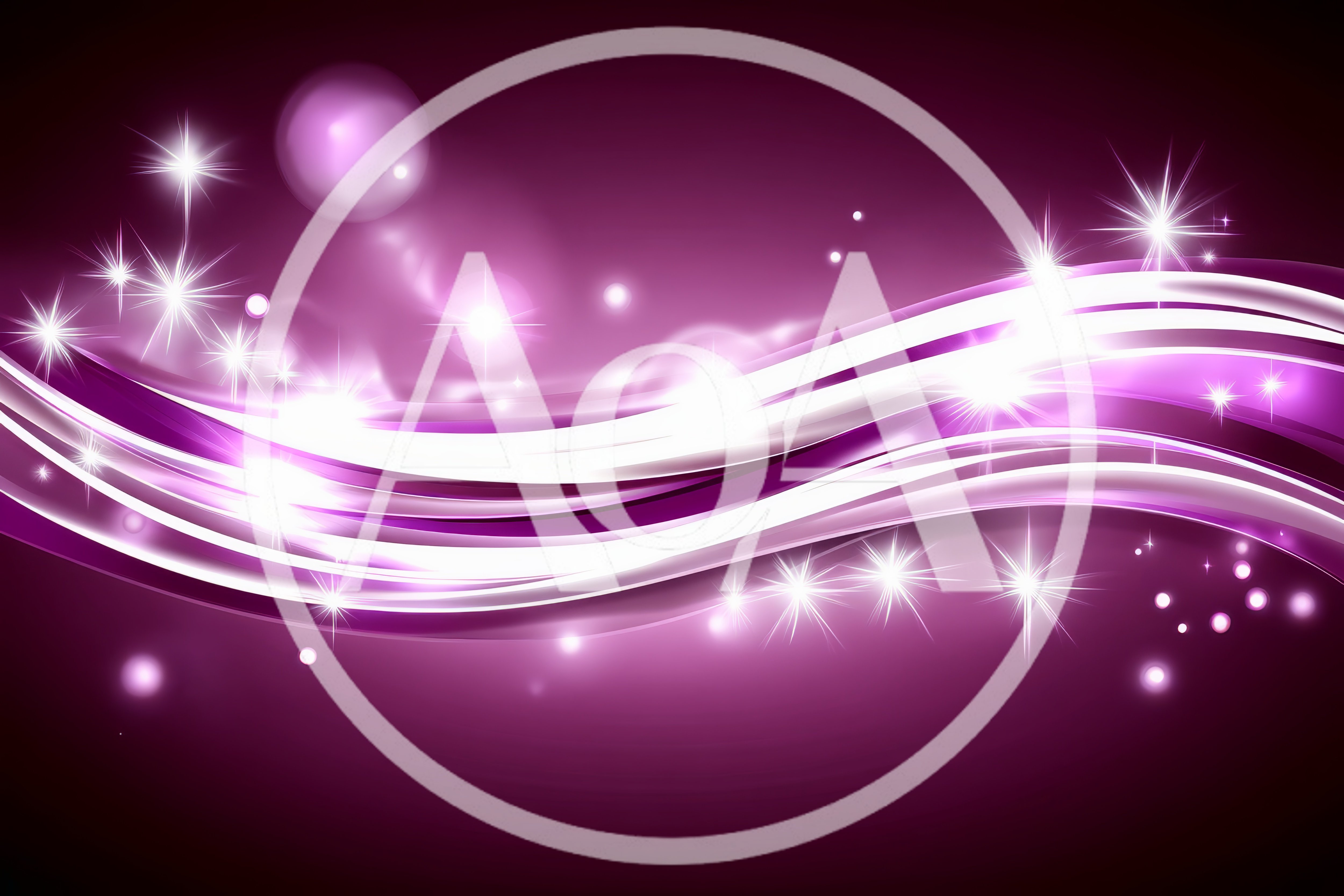 Abstract Purple Background With Glowing Light Waves