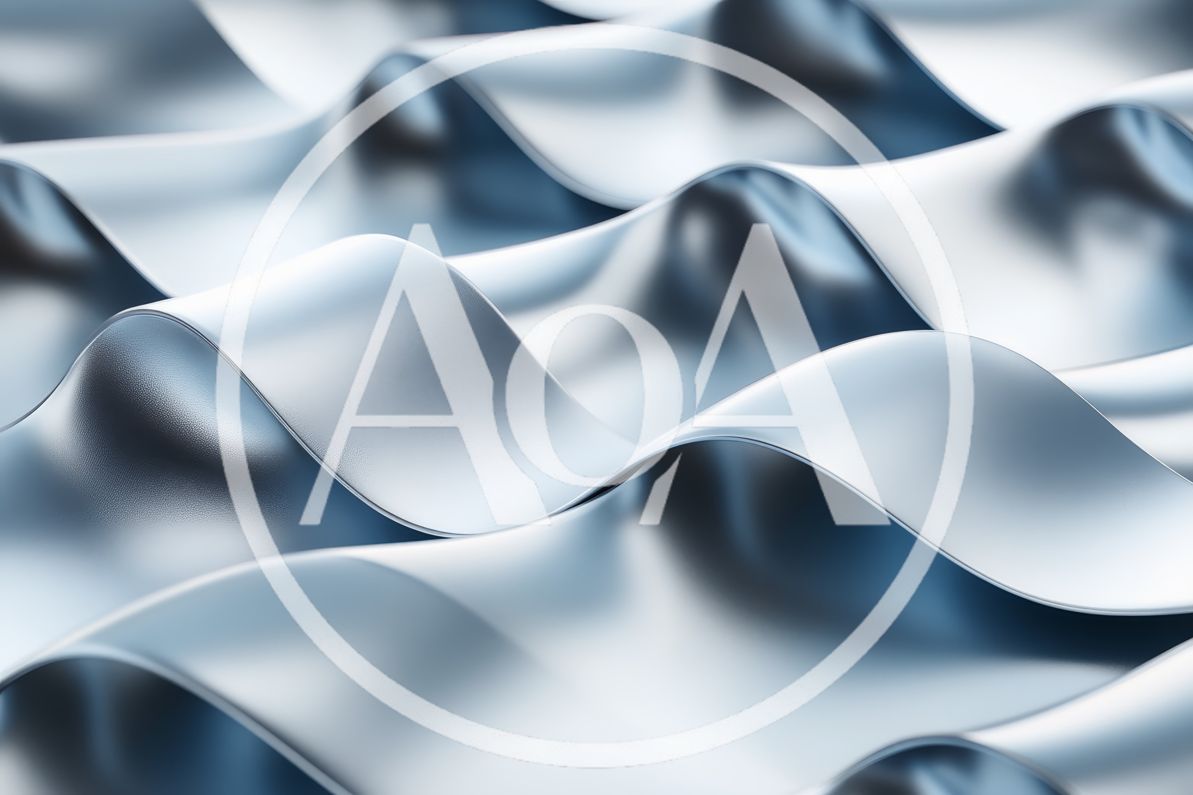 Abstract Metallic Waves With Smooth Reflective Surfaces