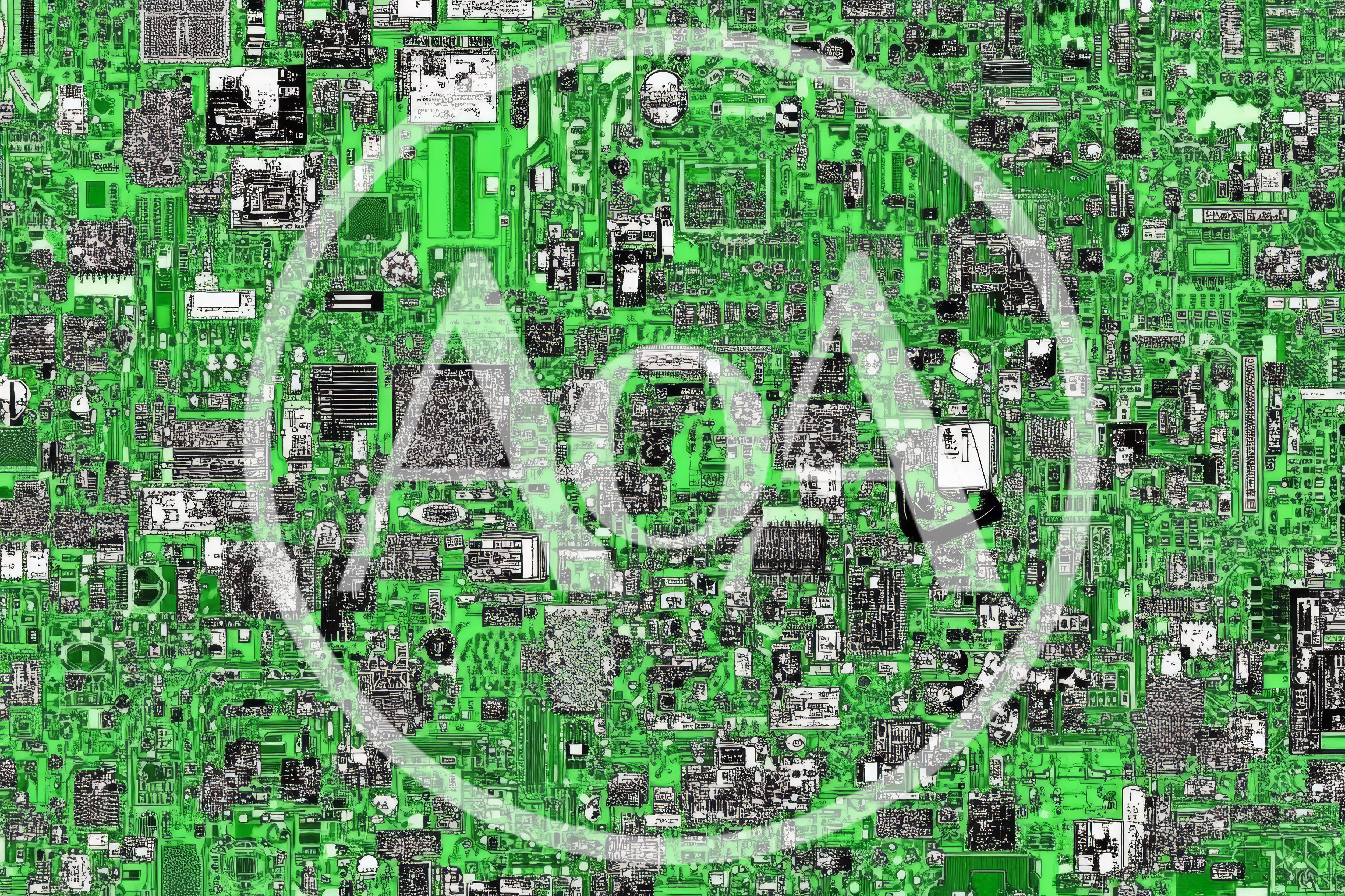 Abstract Digital Circuit Board Pattern Background