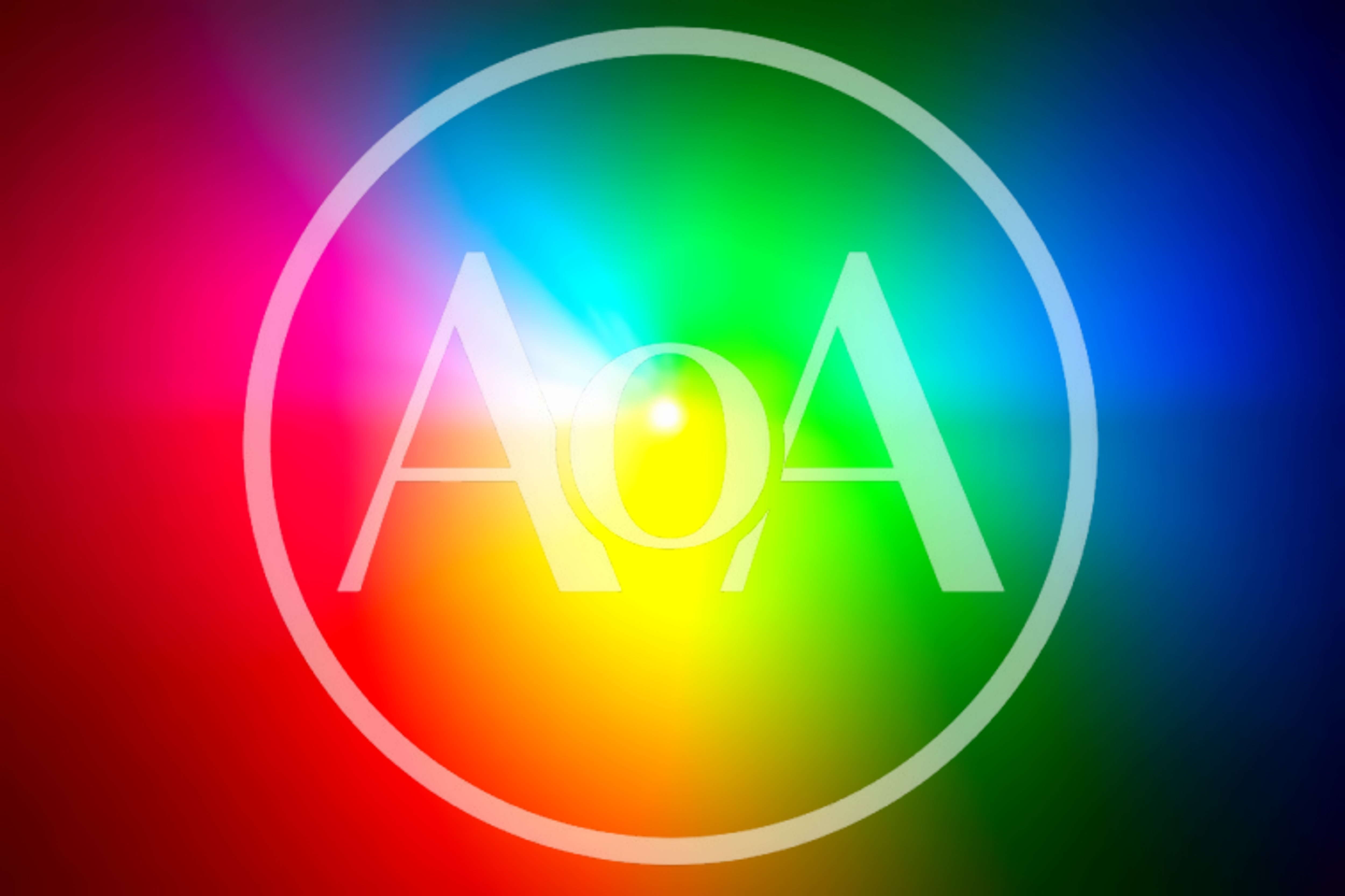 Abstract Rainbow Color Gradient Light Burst Background