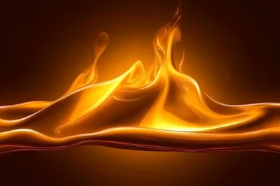 Abstract Golden Liquid Wave Motion Background