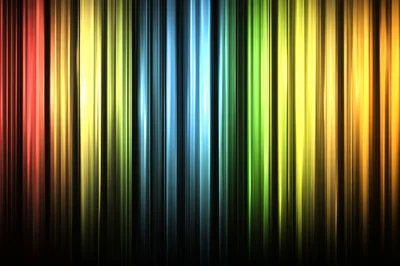Abstract Vertical Rainbow Light Streaks Background