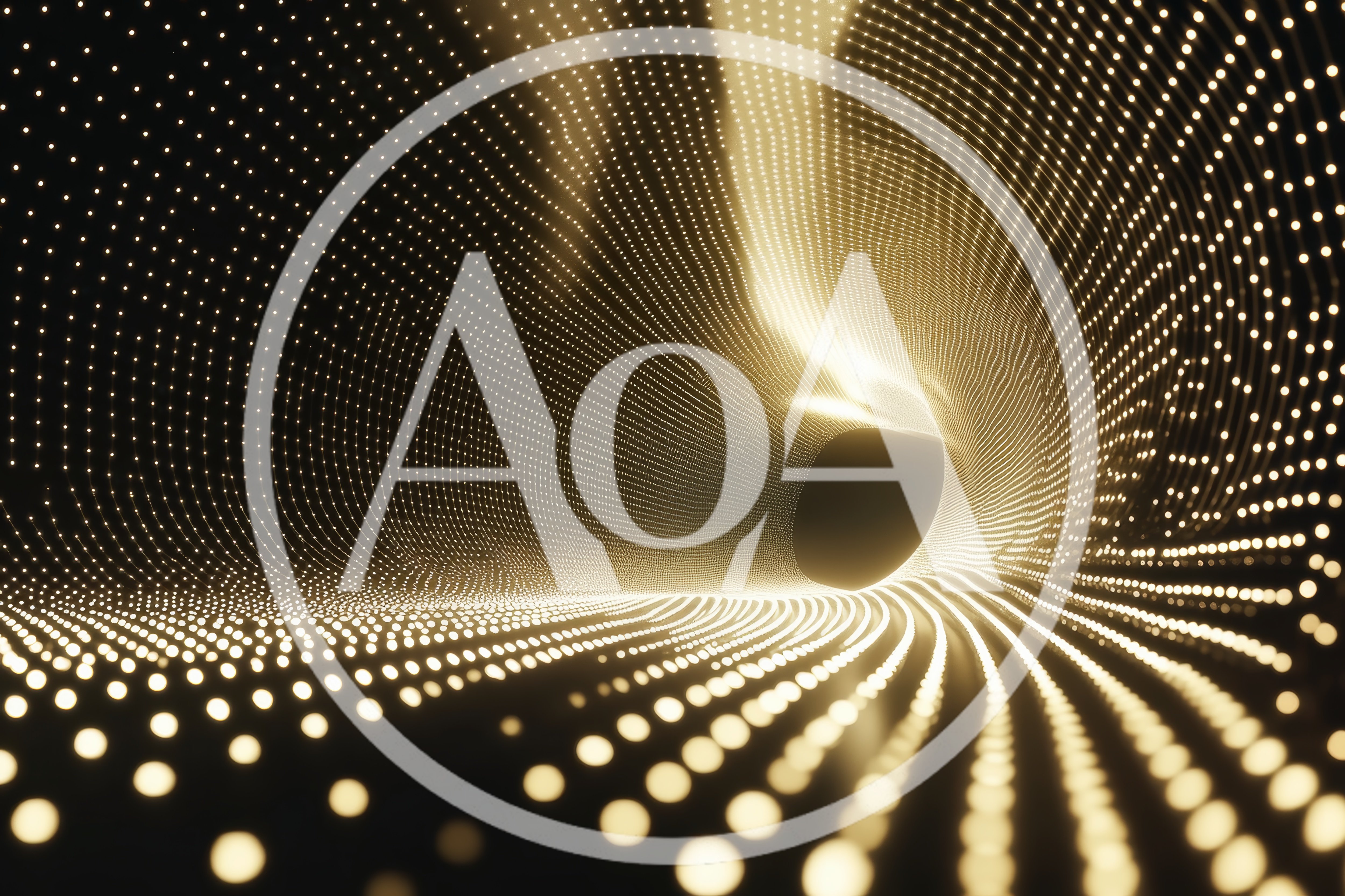 Abstract Golden Light Particle Tunnel Motion