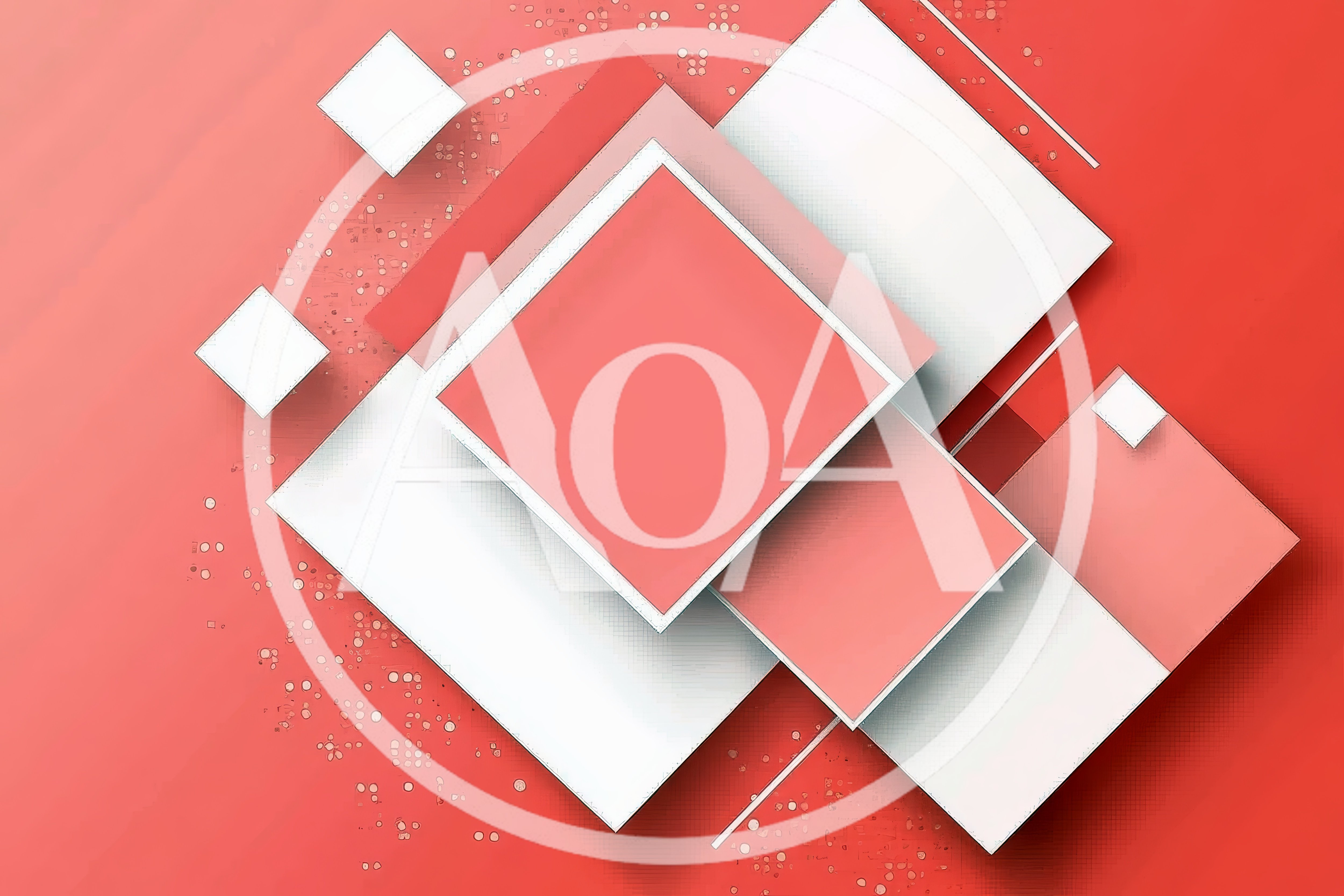 Abstract Geometric Composition With Overlapping Squares