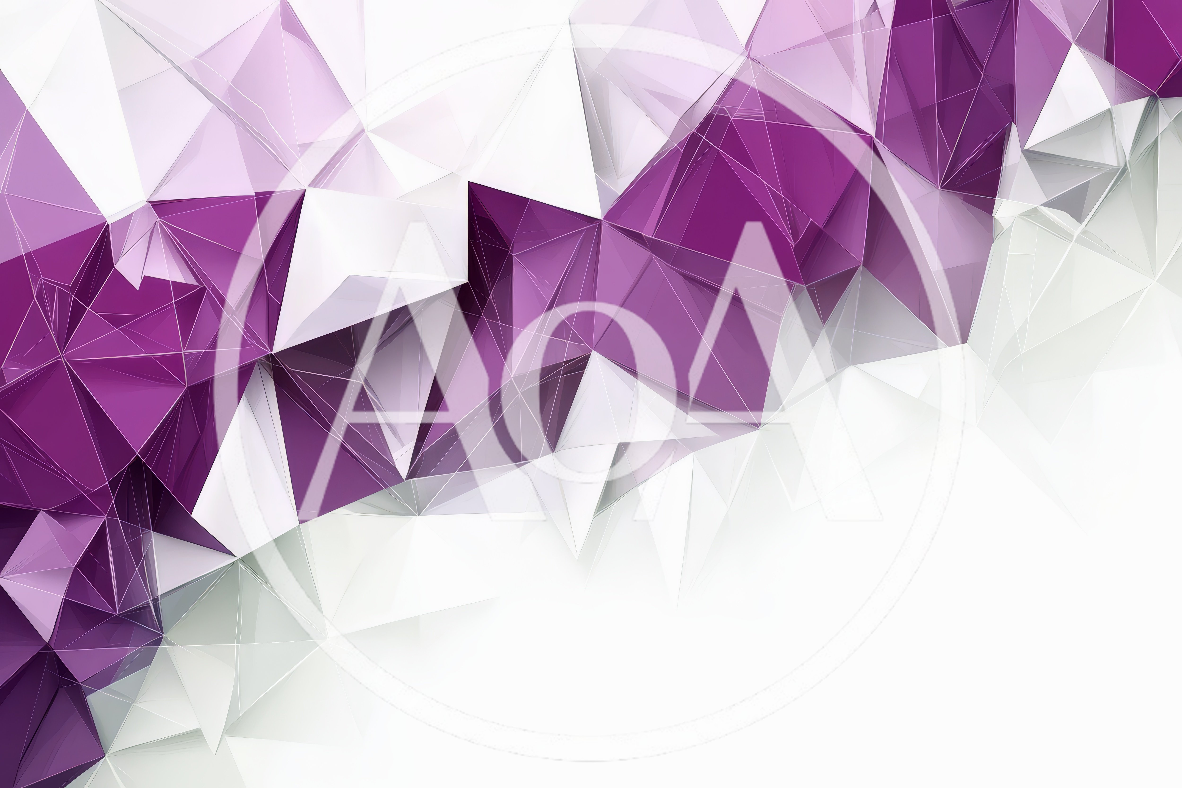 Abstract Geometric Low Poly Background With Purple Triangles