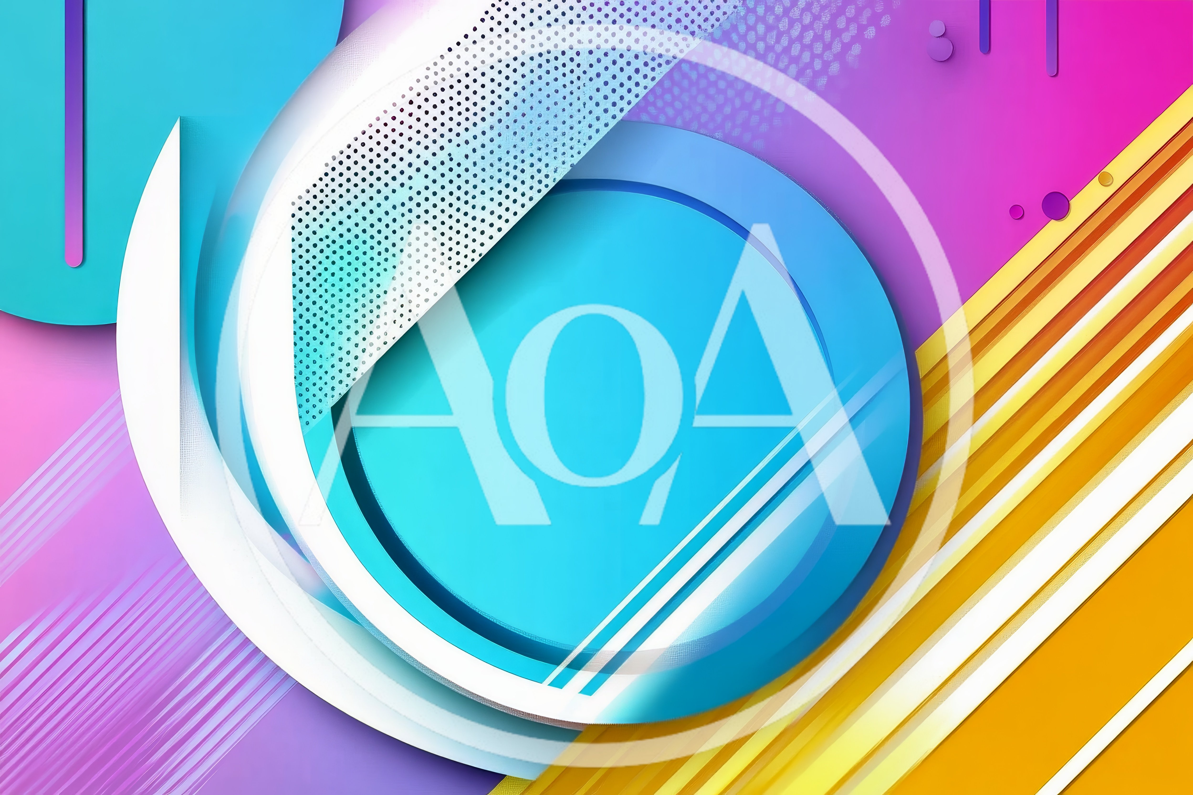 Abstract Geometric Background With Vibrant Blue Circles