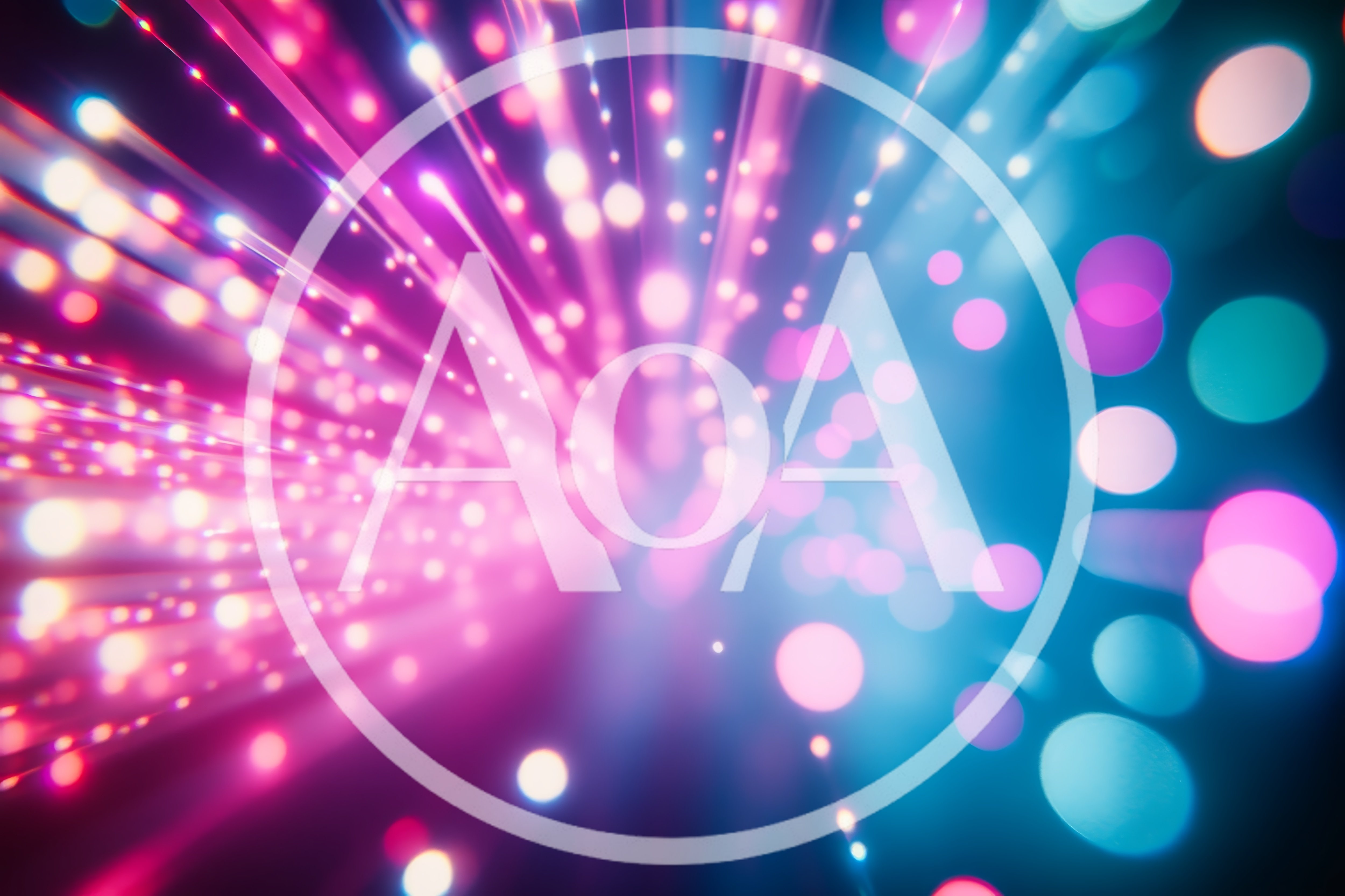 Abstract Fiber Optic Light Trails Background