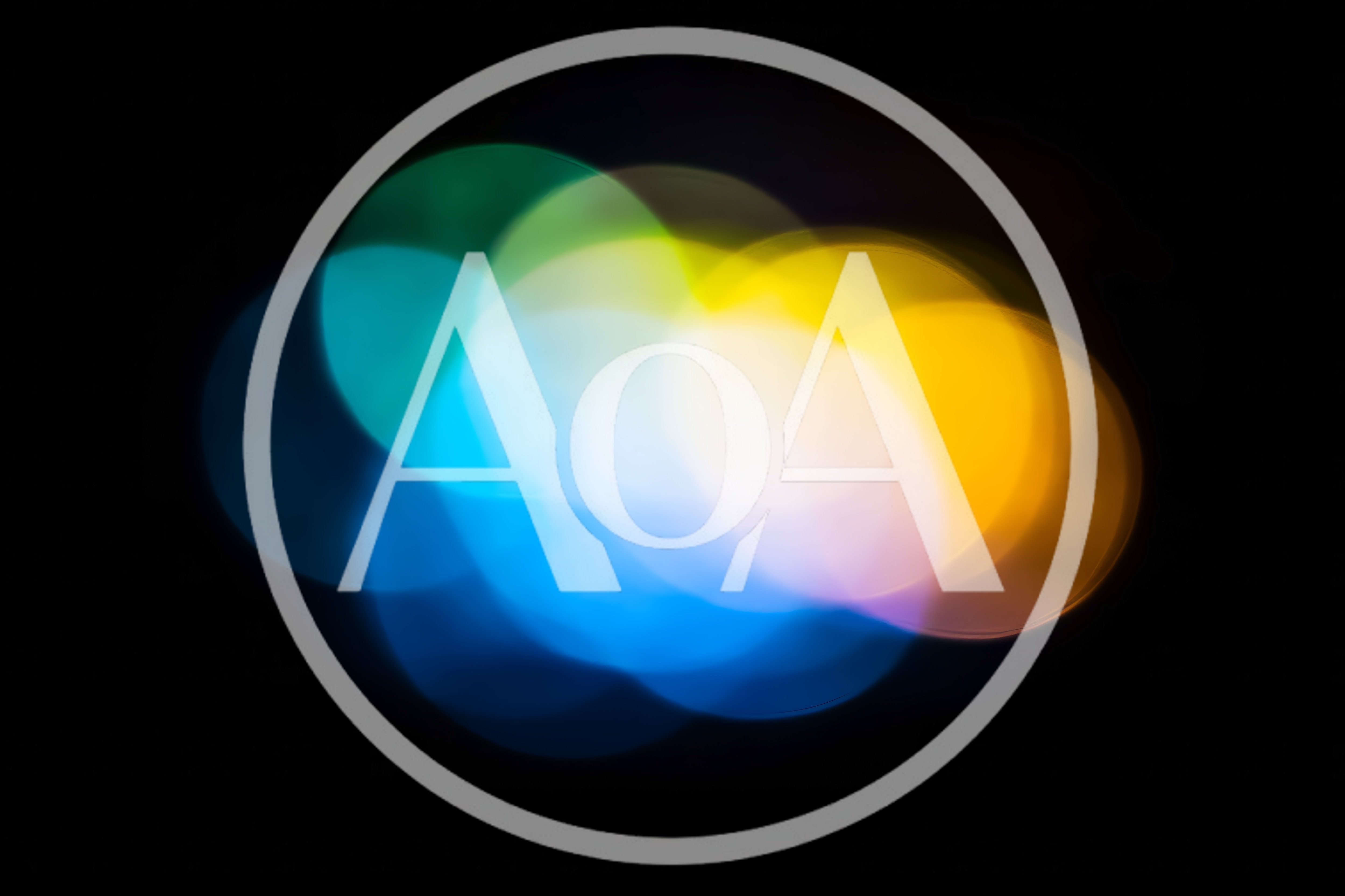 Abstract Colorful Bokeh Light Circles On Black Background
