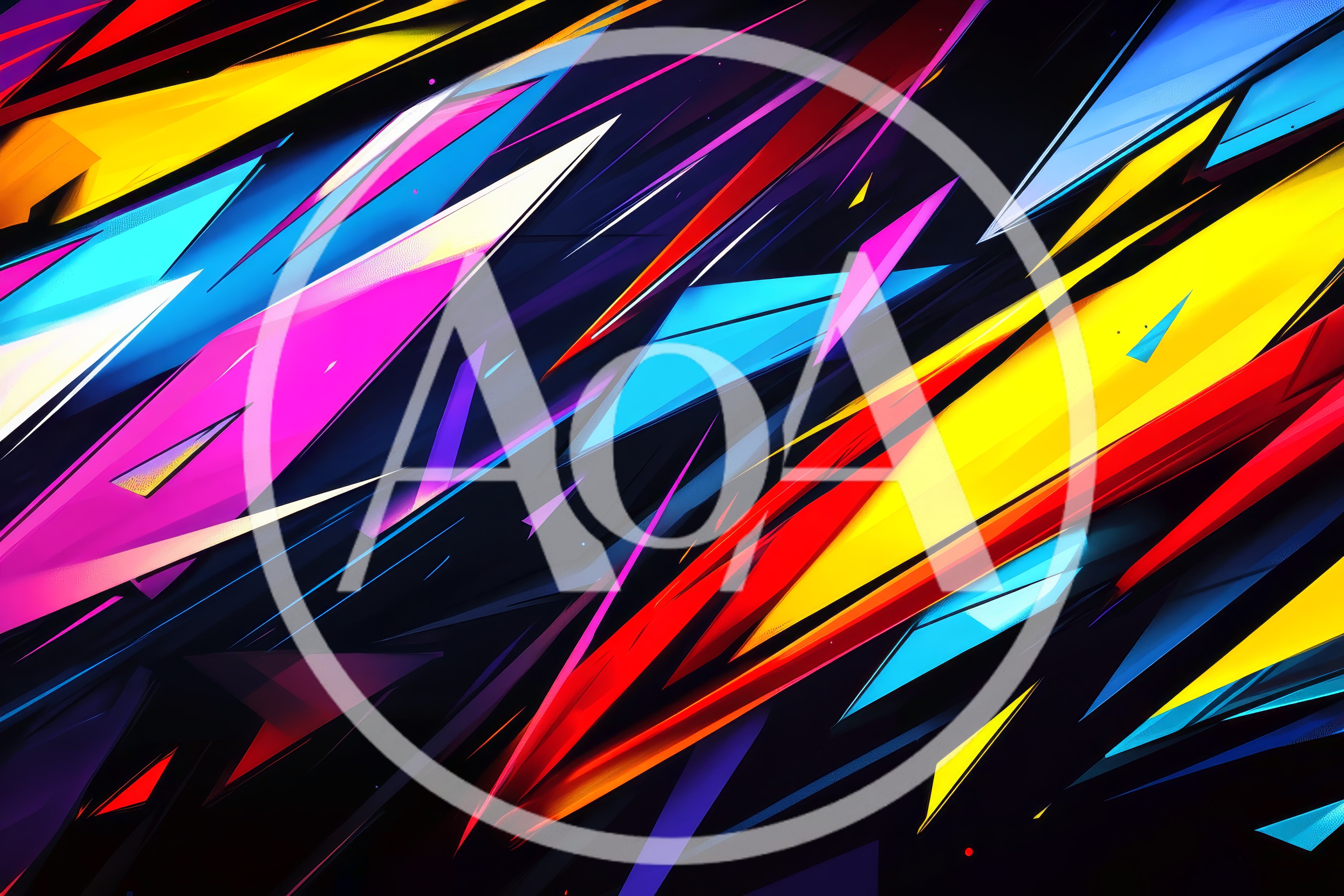 Abstract Geometric Background With Vibrant Colorful Shards