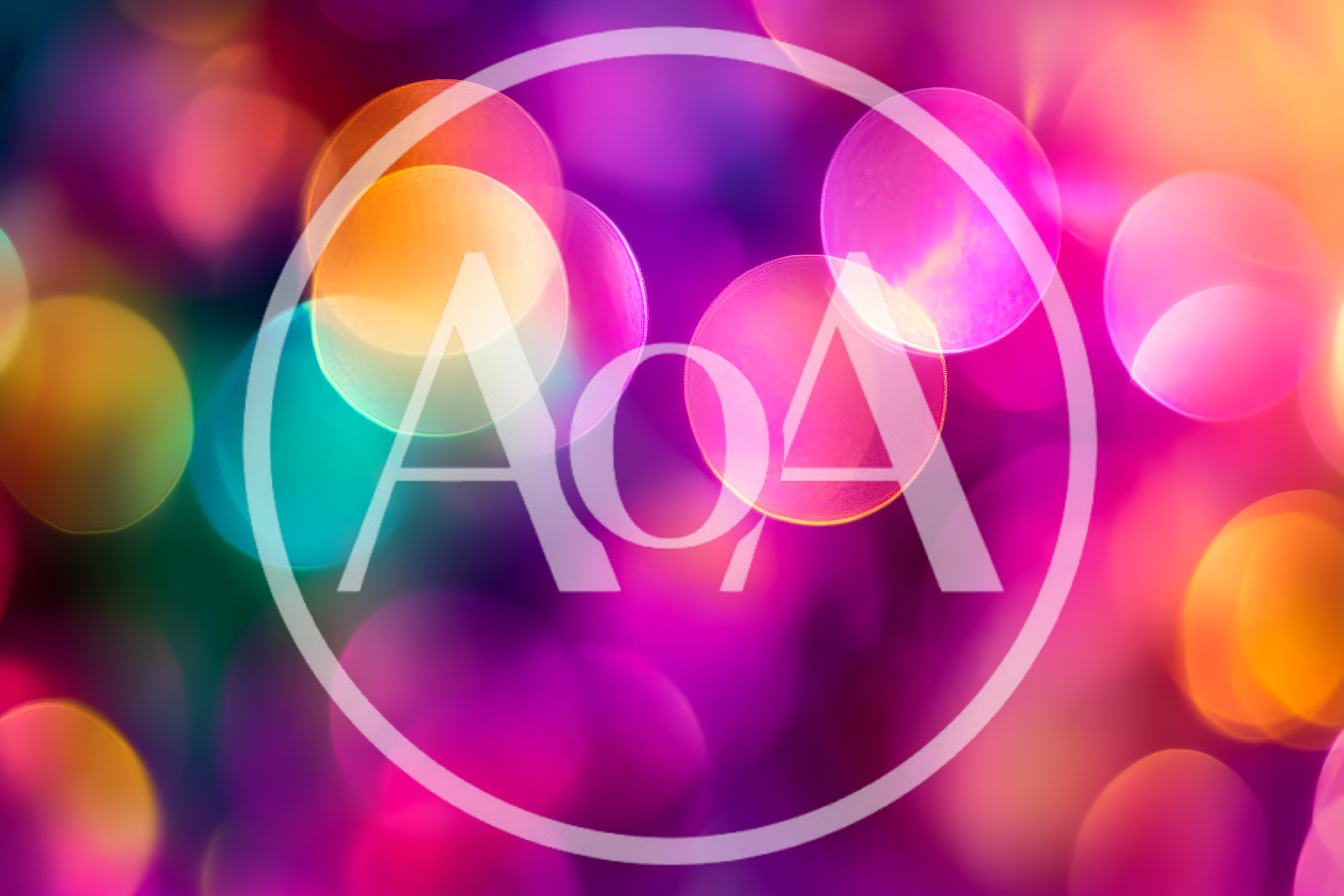 Abstract Colorful Bokeh Light Circles Background