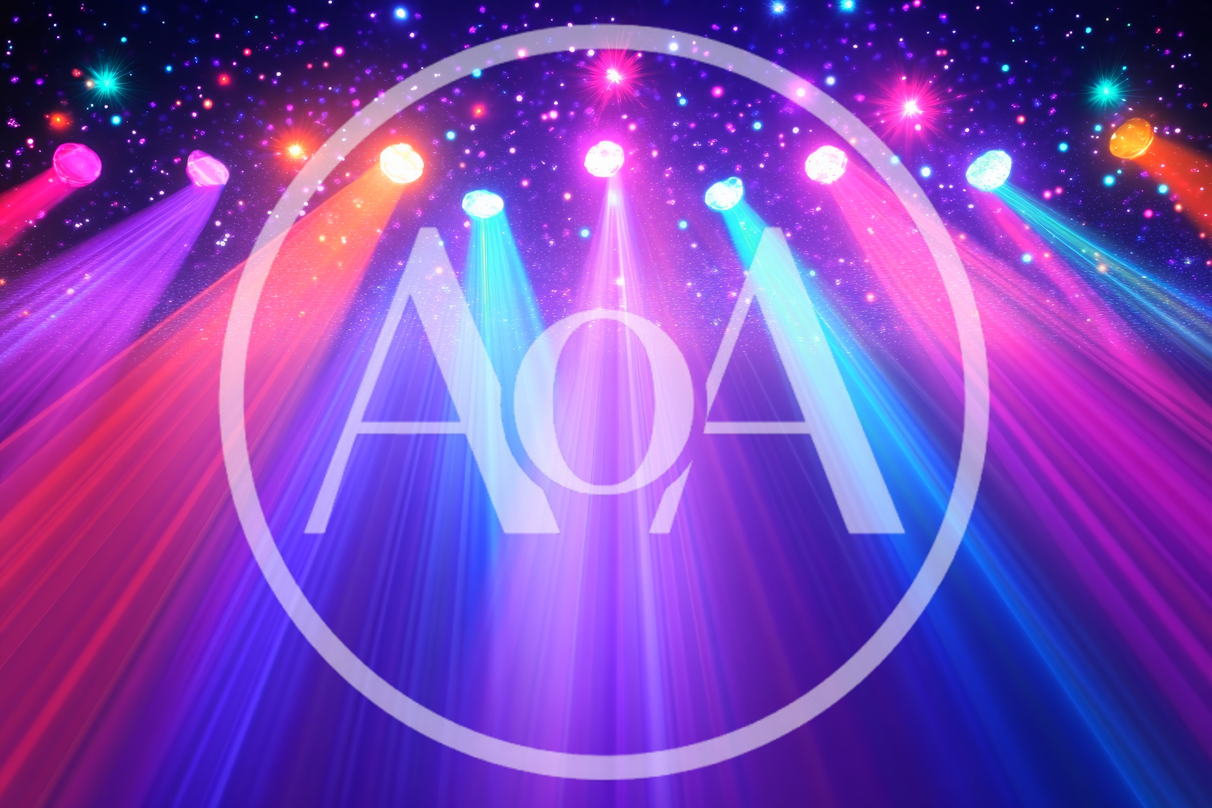 Vibrant Stage Lighting Beams With Colorful Spotlight Effects