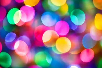 Abstract Colorful Bokeh Light Background