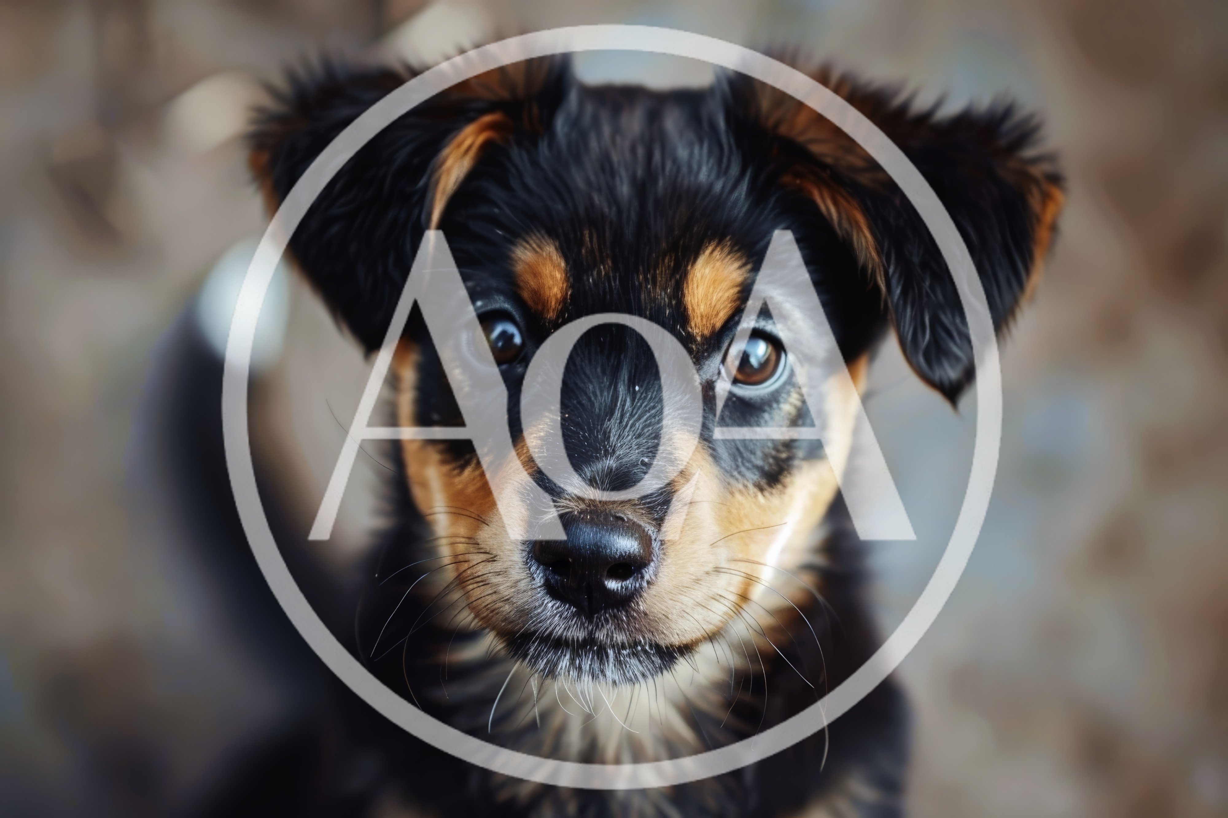 Close Up Portrait Of A Cute Puppy