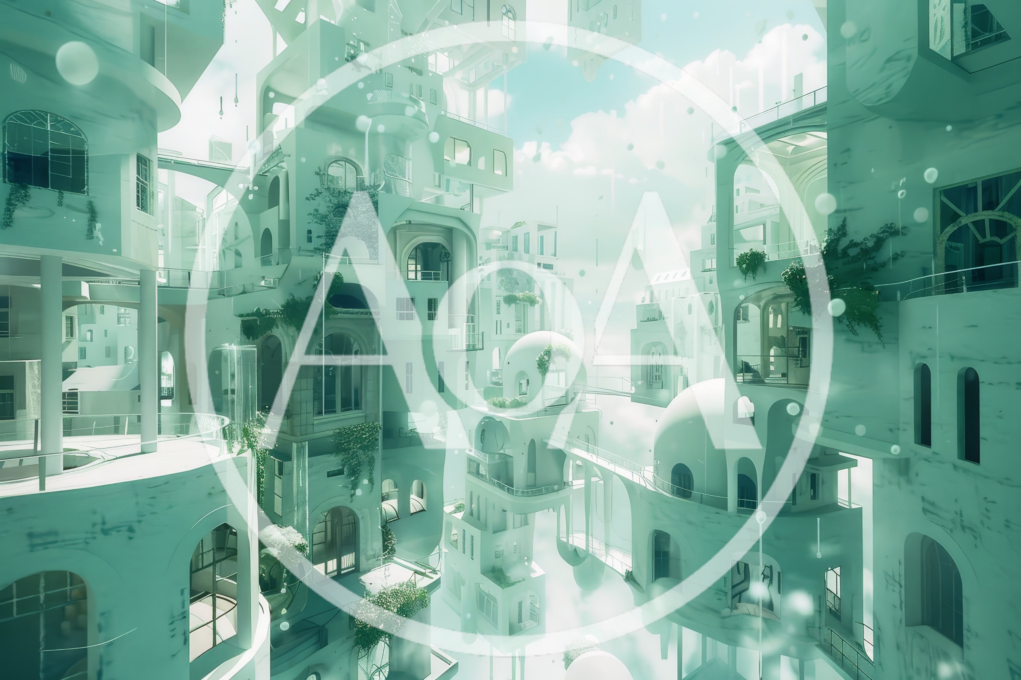 Surreal Floating Architecture In A Dreamy Cloud City