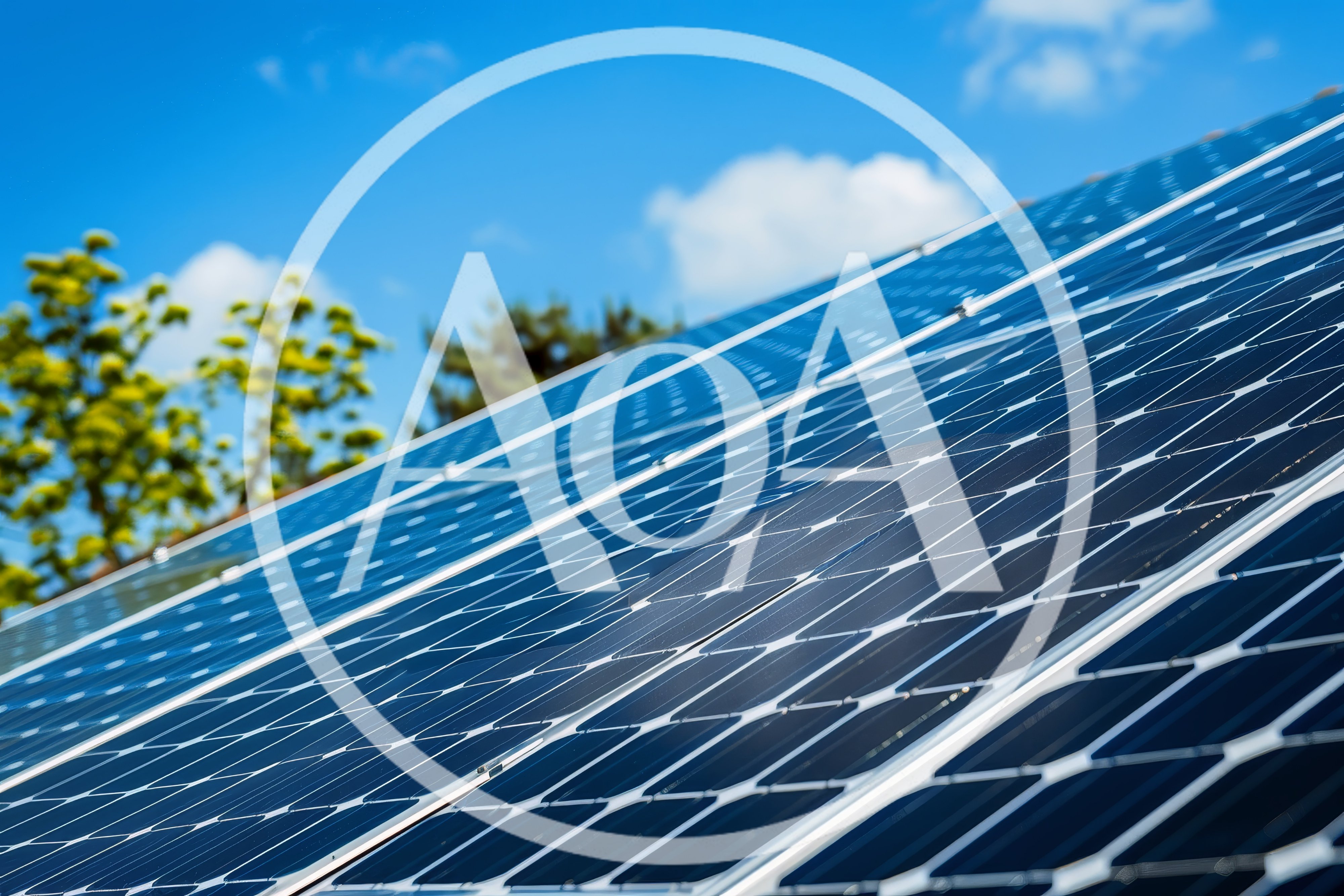 Solar Panels Installed On A Residential Rooftop