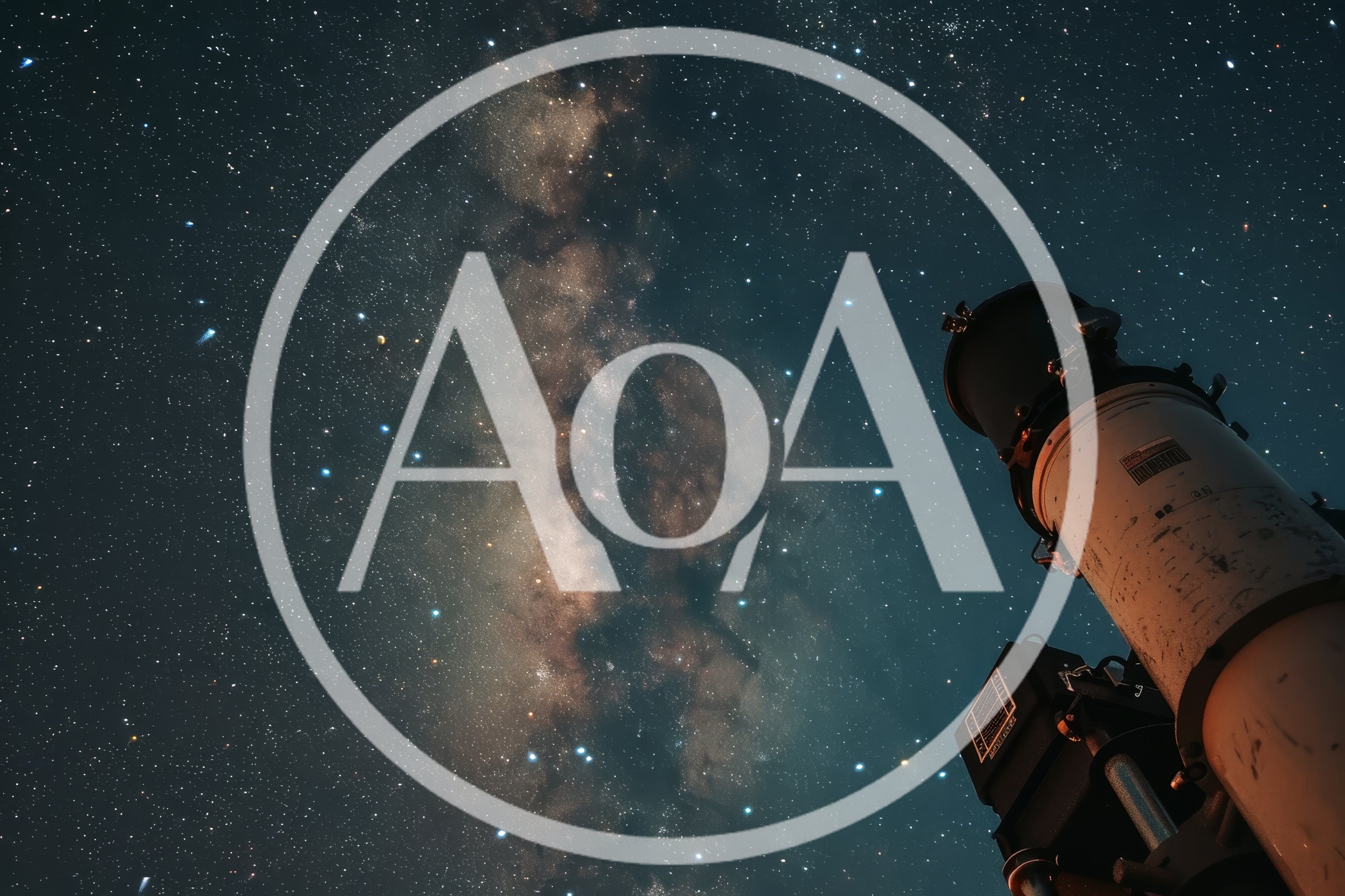 Telescope Pointing Toward The Milky Way Galaxy