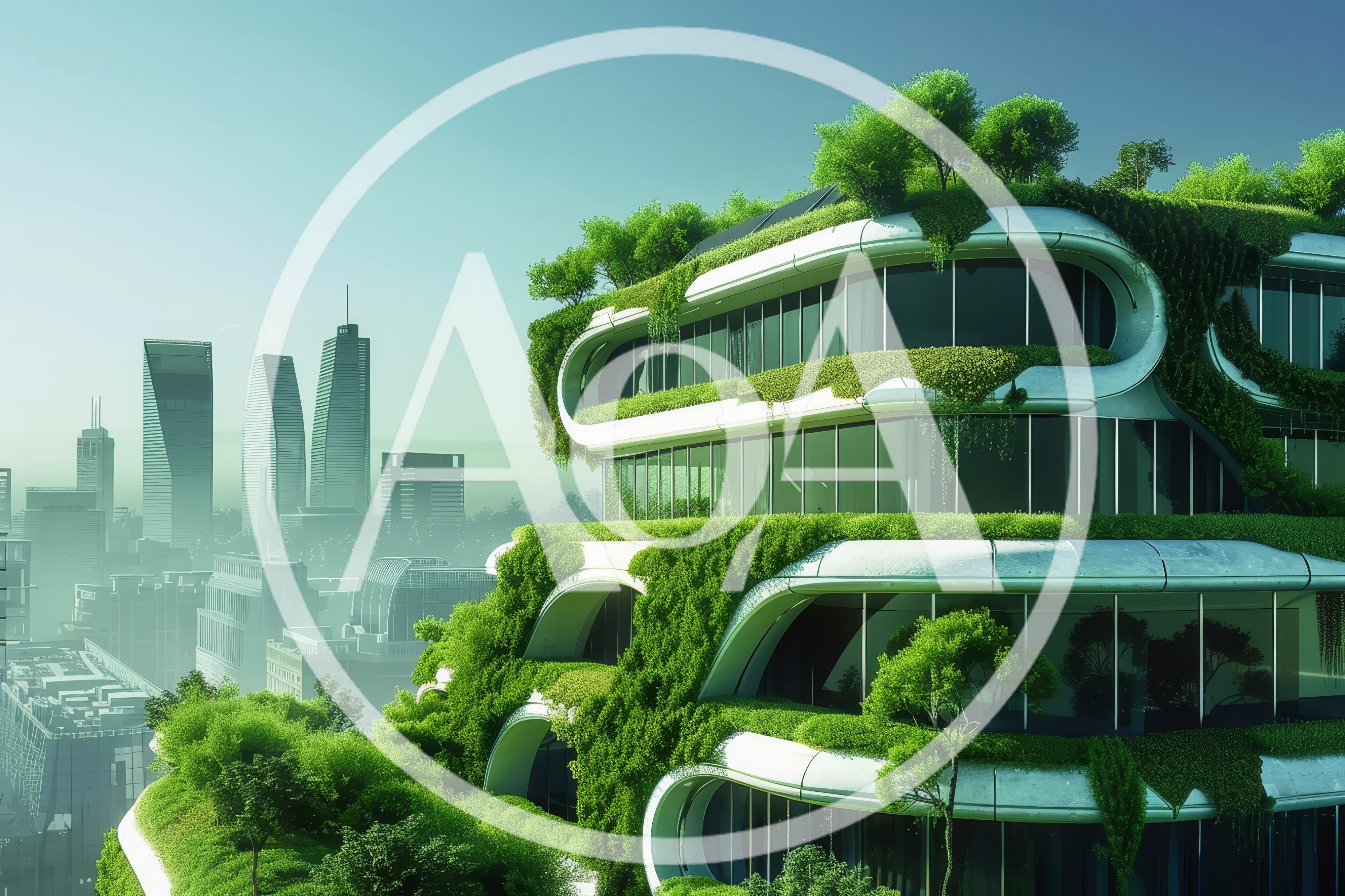 Futuristic Eco-Friendly Skyscraper With Vertical Gardens