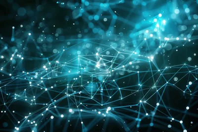 Abstract Digital Network Connection Background