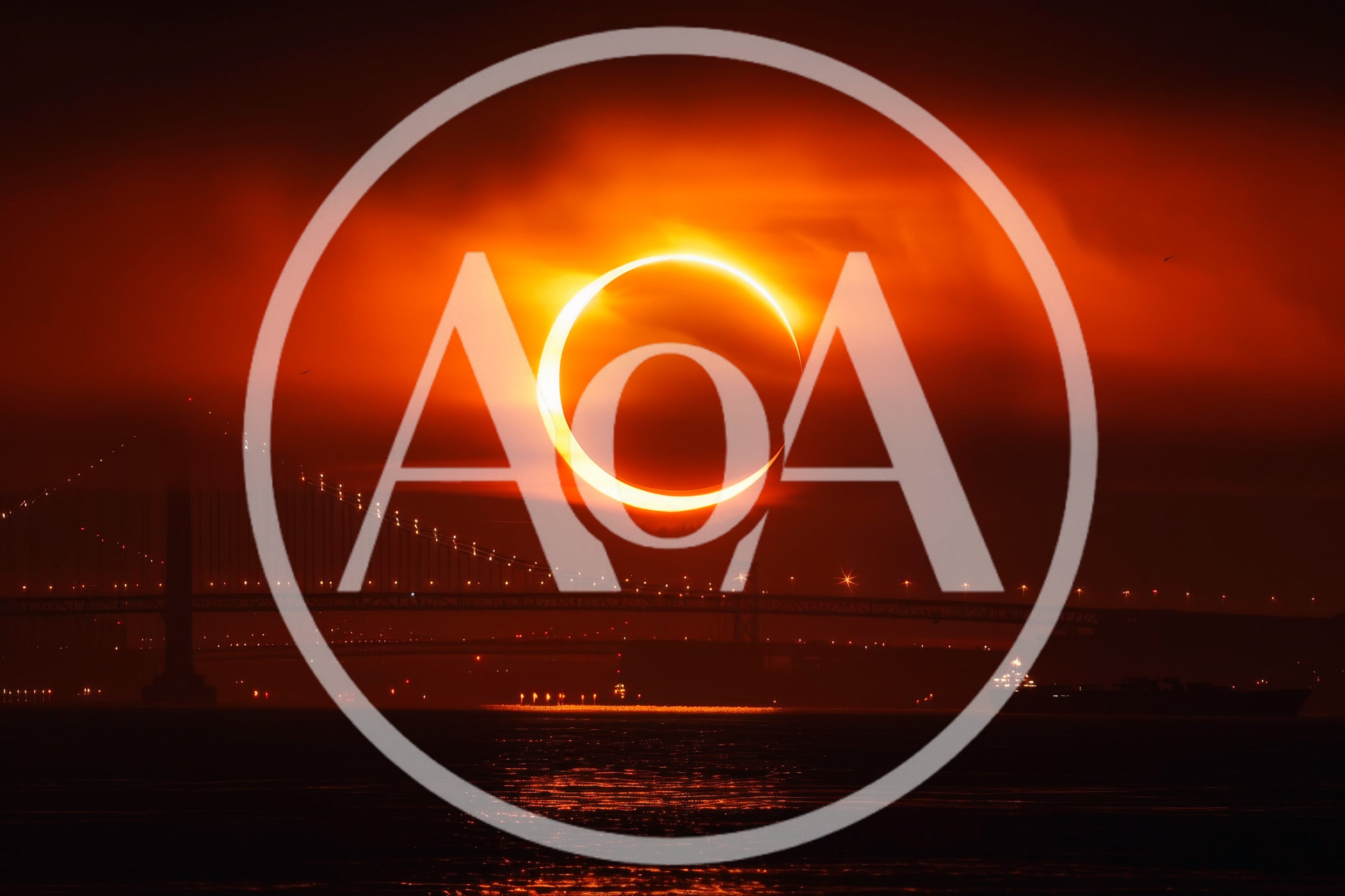 Solar Eclipse Over The San Francisco Bay Bridge