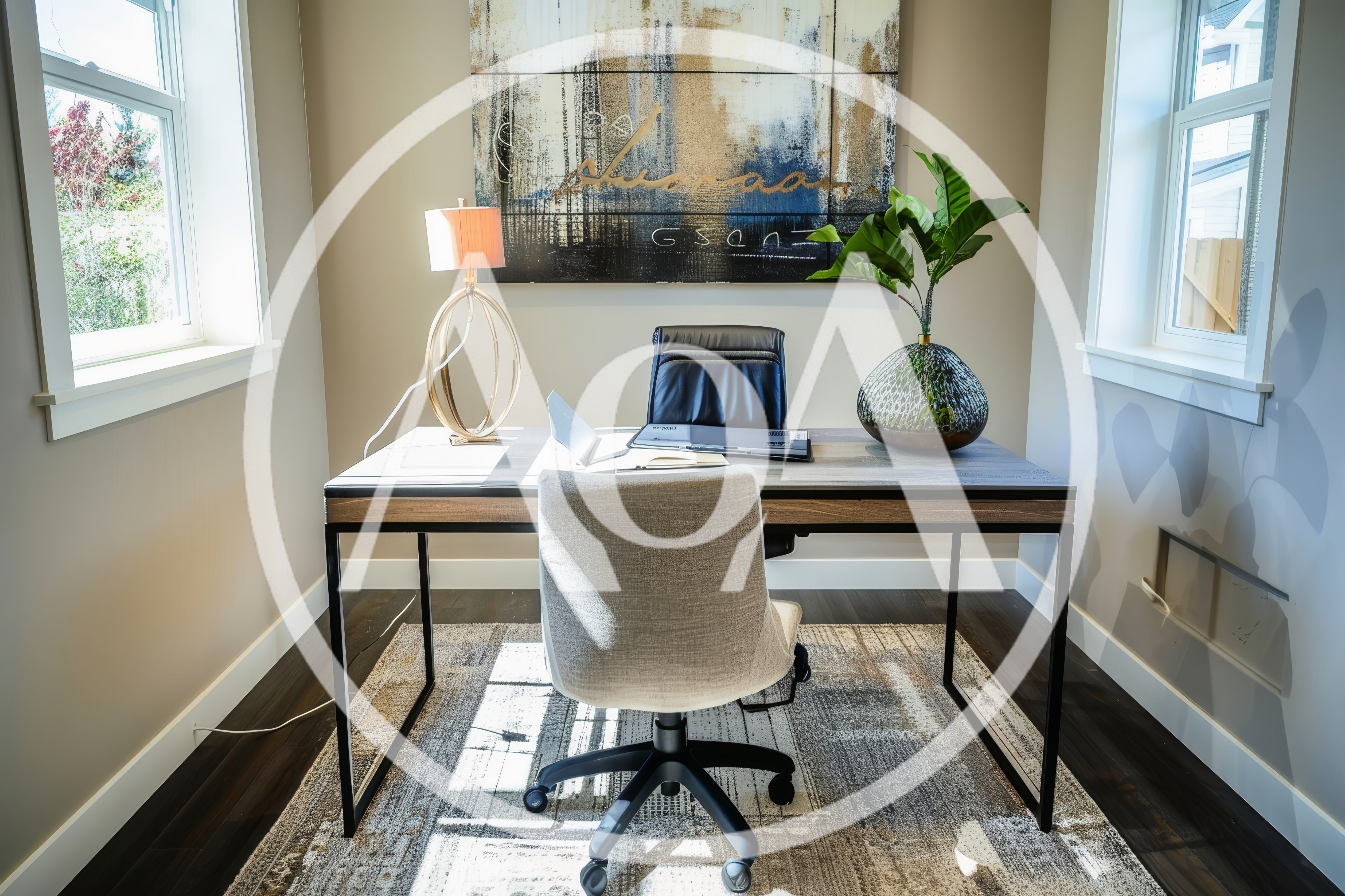 Modern Home Office With Desk And Chair