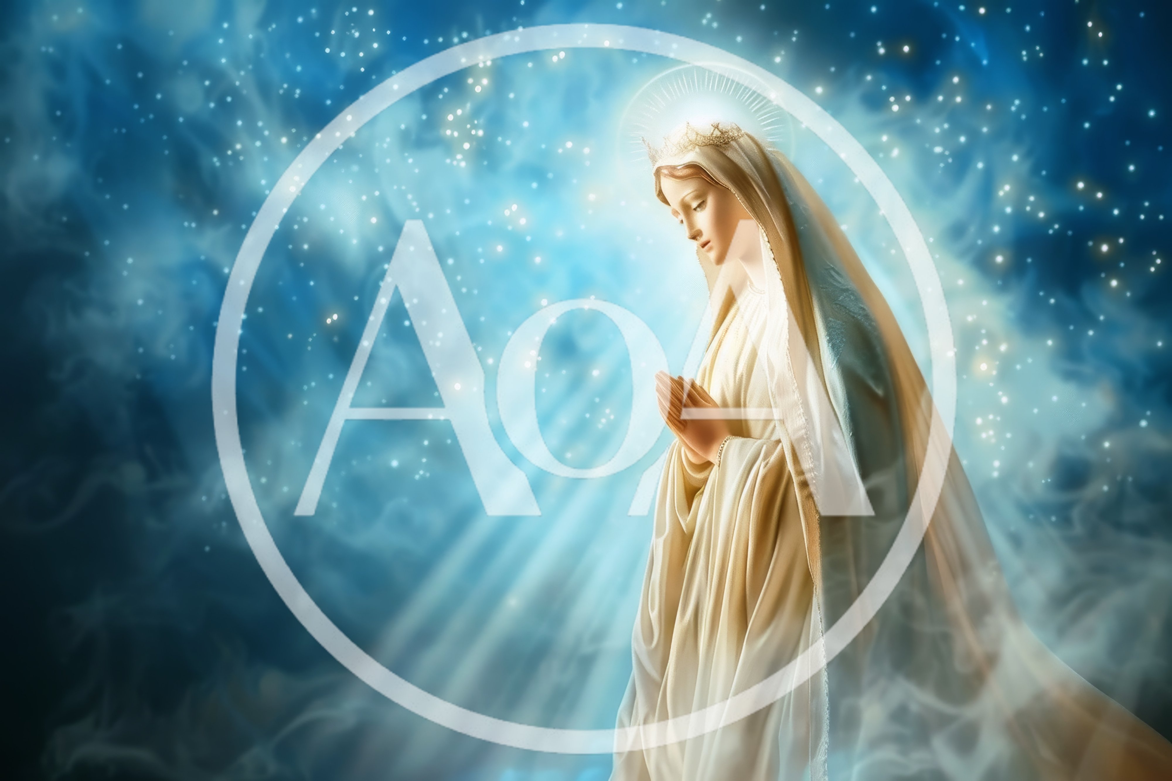 Statue Of The Virgin Mary In Prayer
