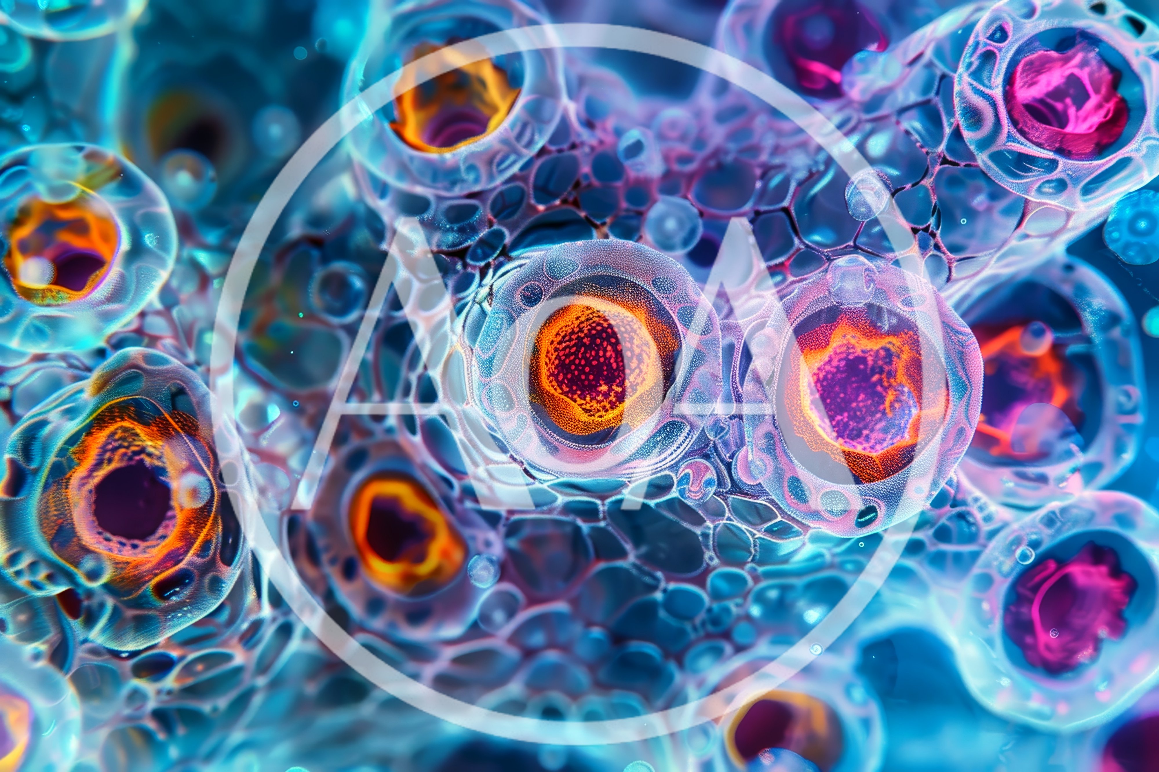 Microscopic View of Biological Cells and Cellular Structures