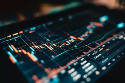 Financial Market Data Display On Digital Screen