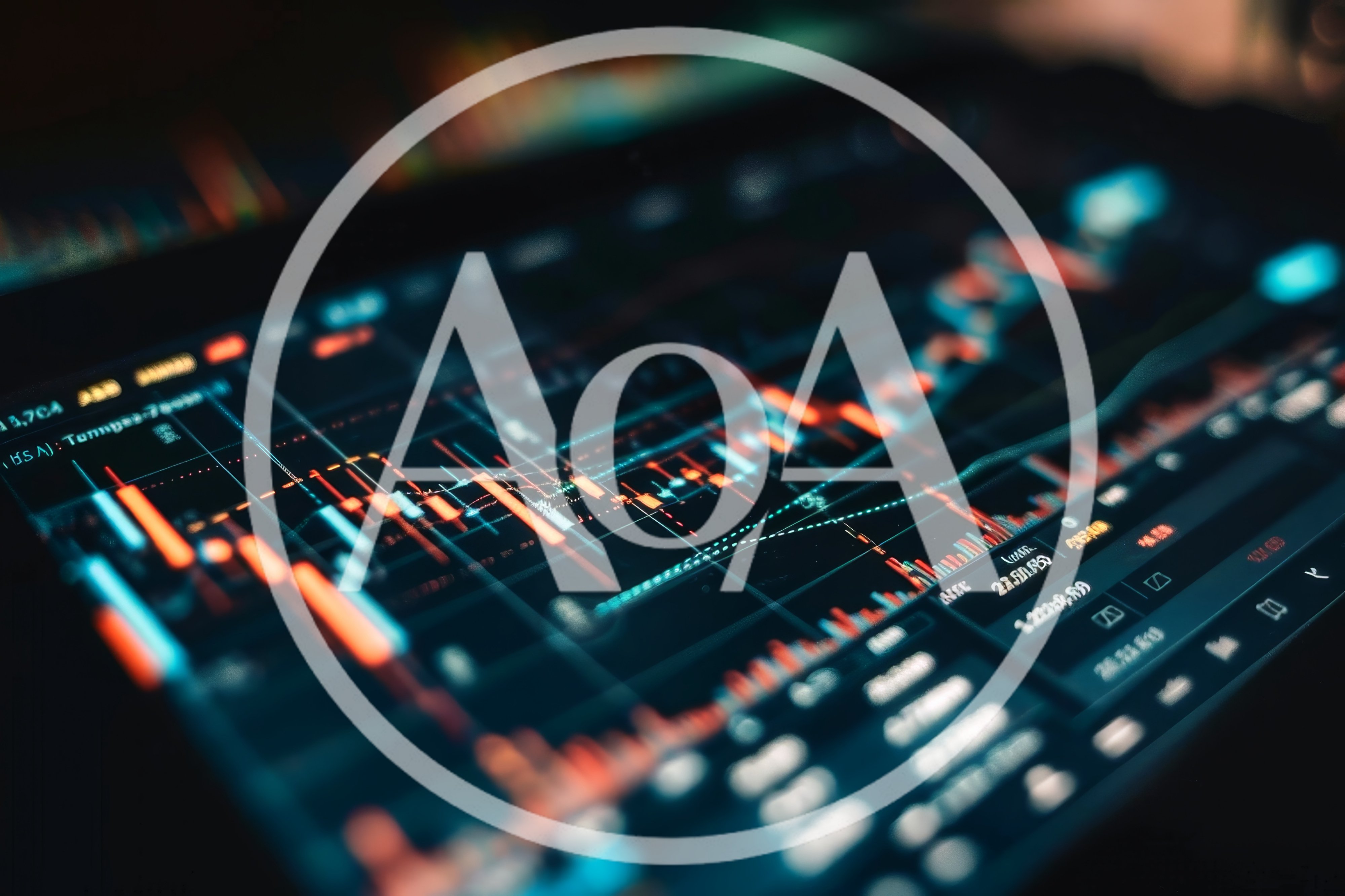 Financial Market Data Display On Digital Screen