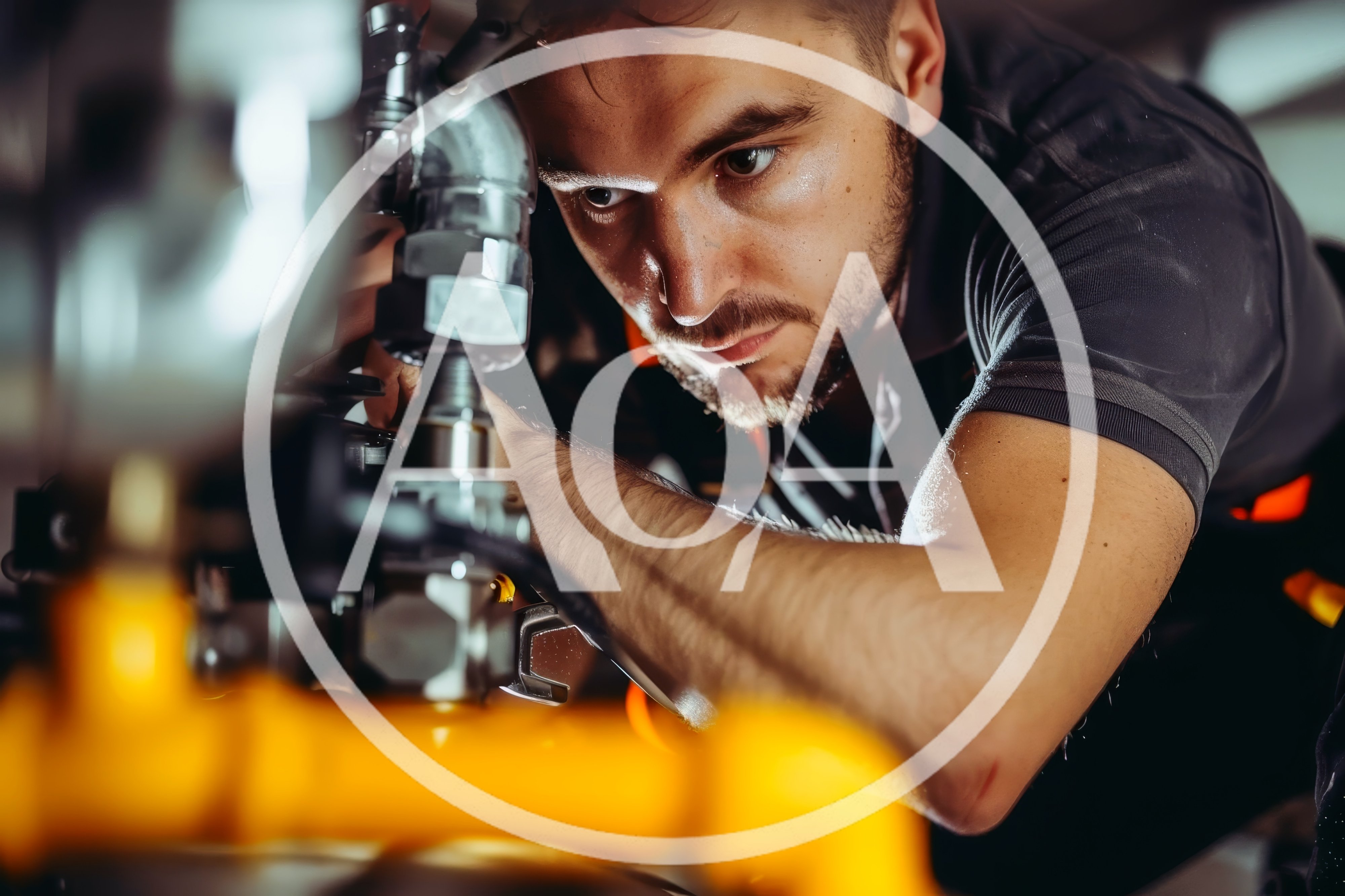 Professional Technician Repairing Industrial Machinery