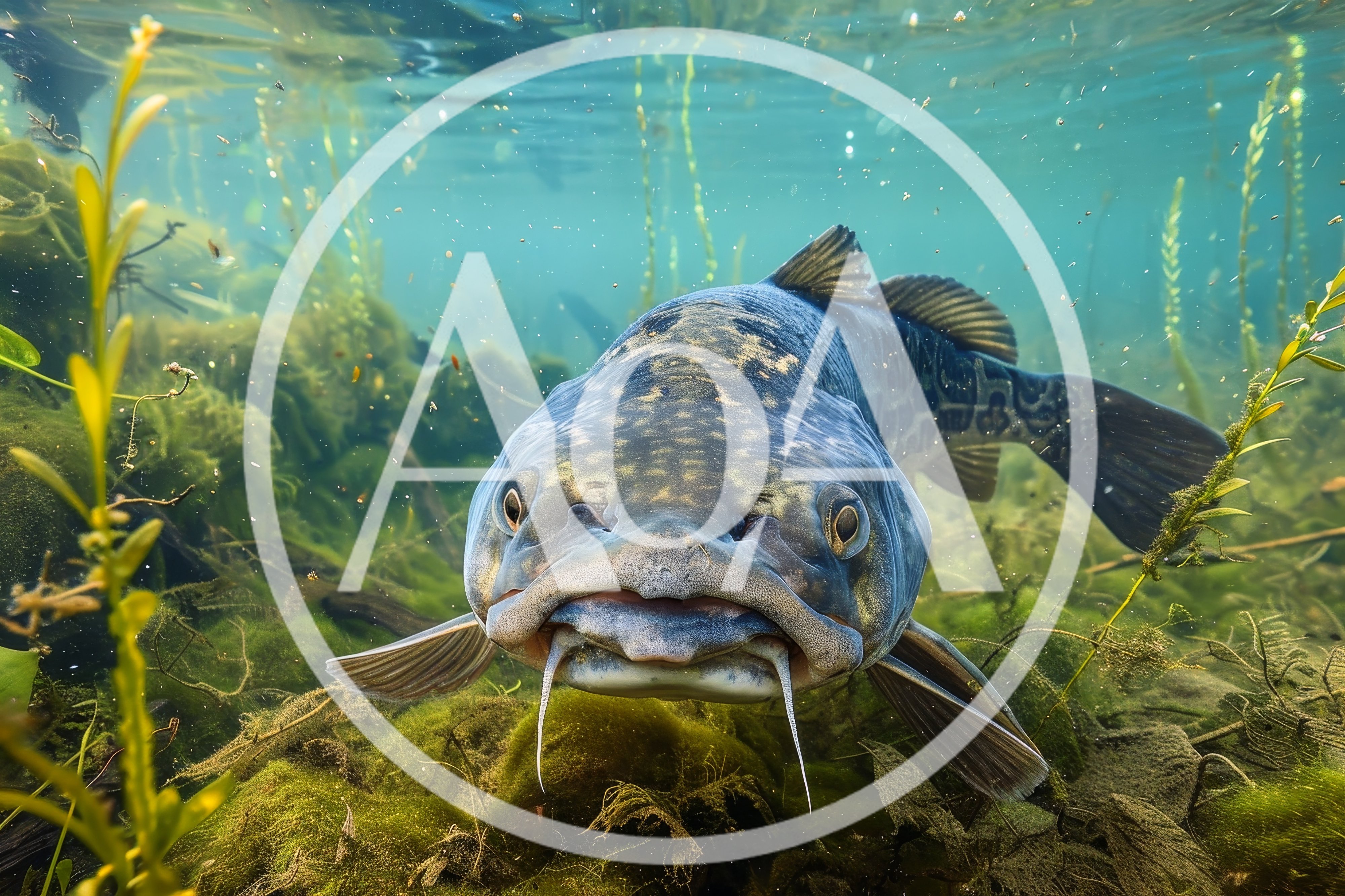 Underwater Close Up Of A Large Catfish