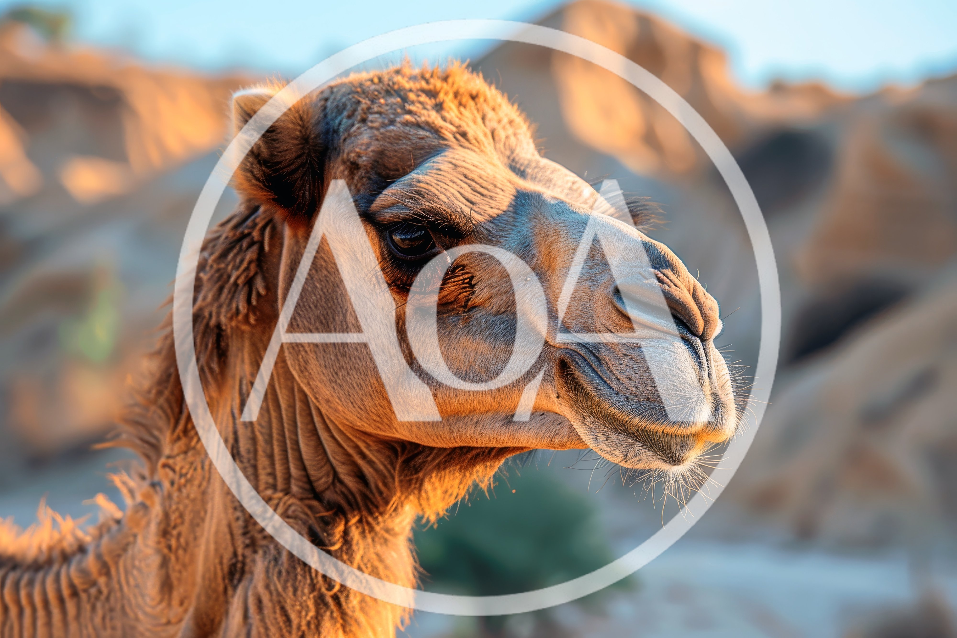 Close Up Portrait Of A Dromedary Camel