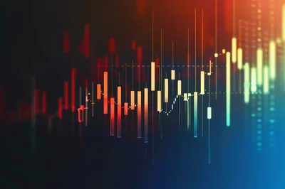 Financial Stock Market Candlestick Chart Visualization