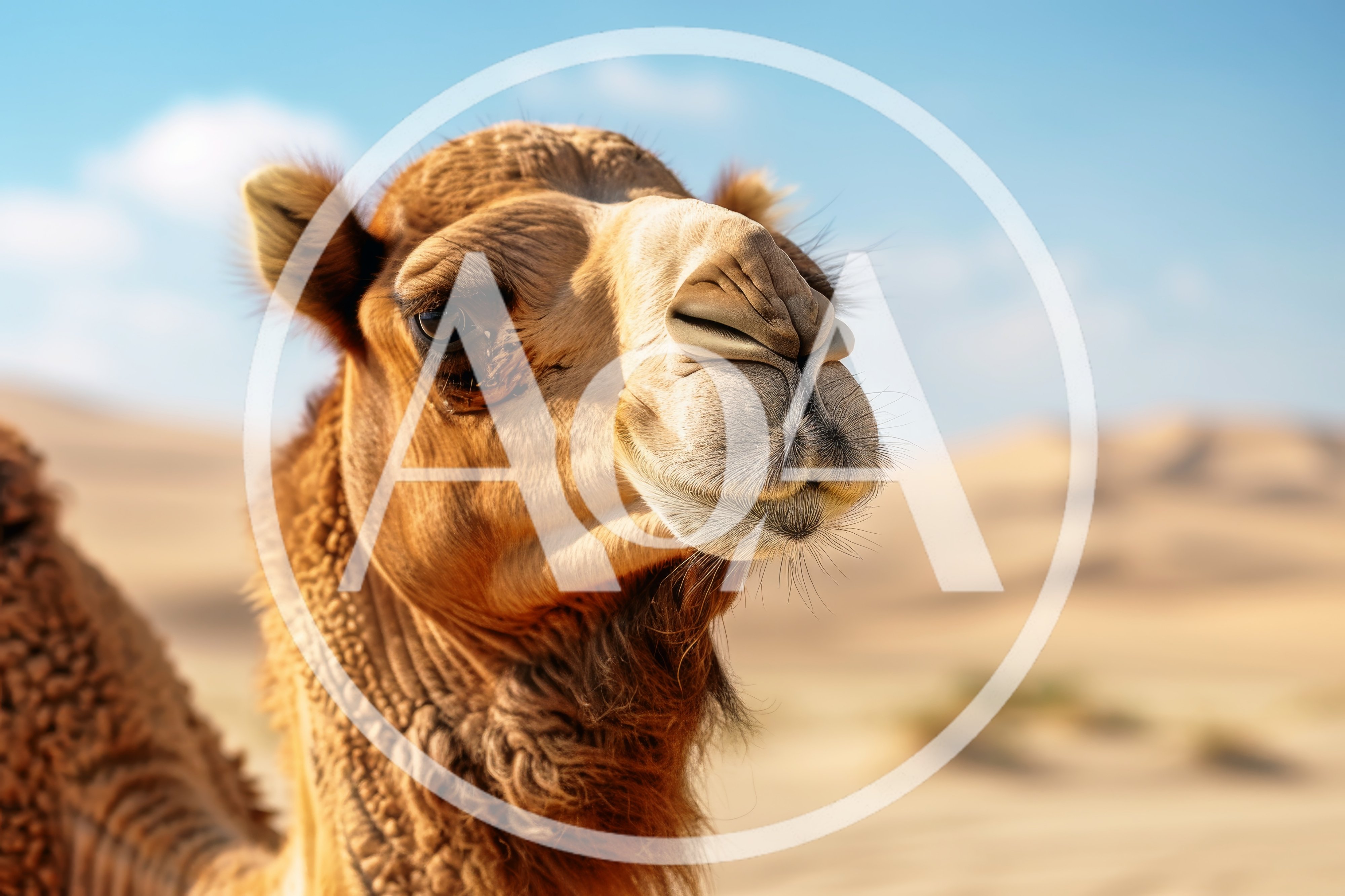 Close Up Portrait Of A Dromedary Camel