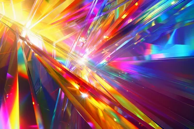 Abstract Prism Light Refraction Background