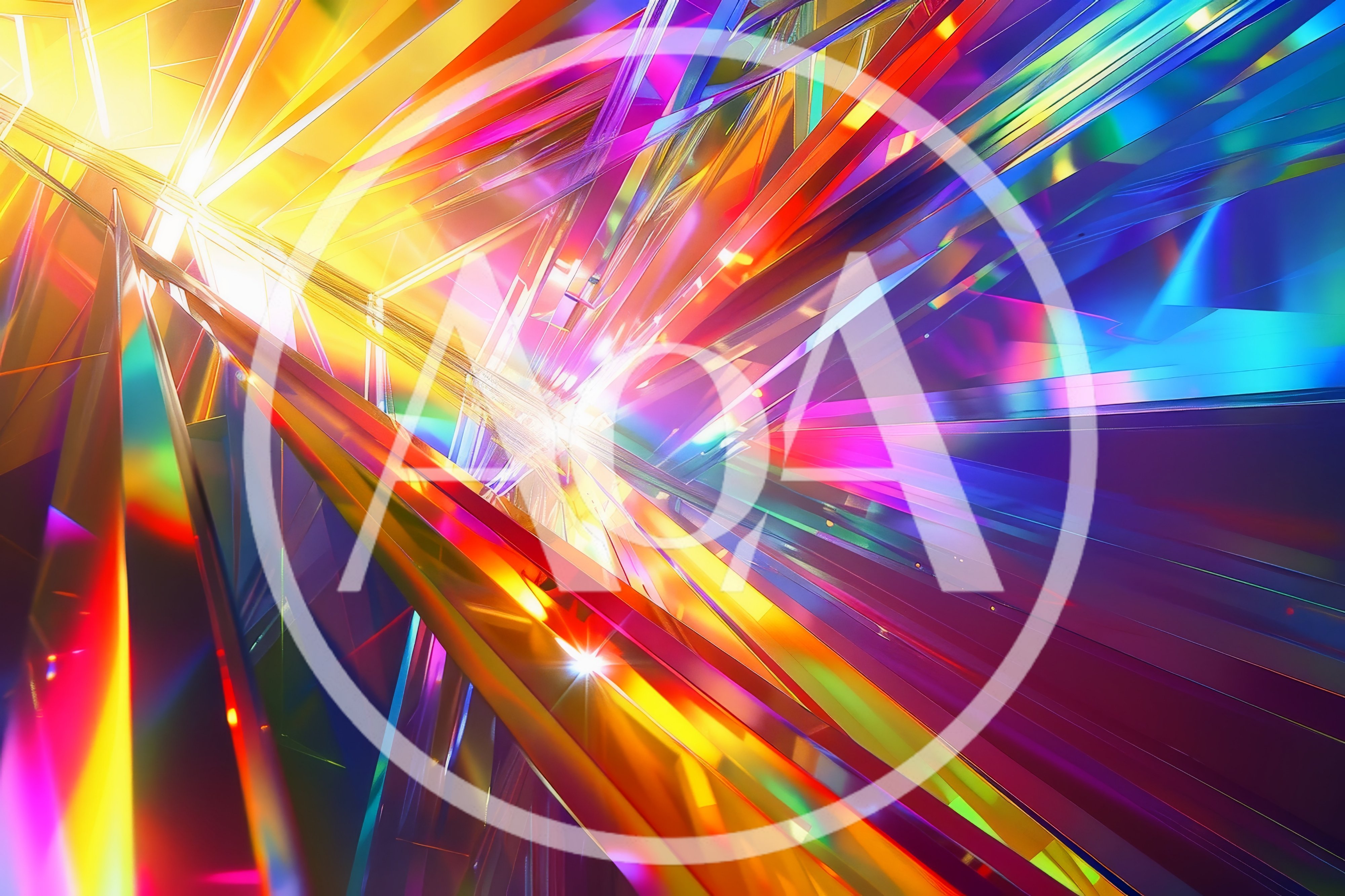 Abstract Prism Light Refraction Background