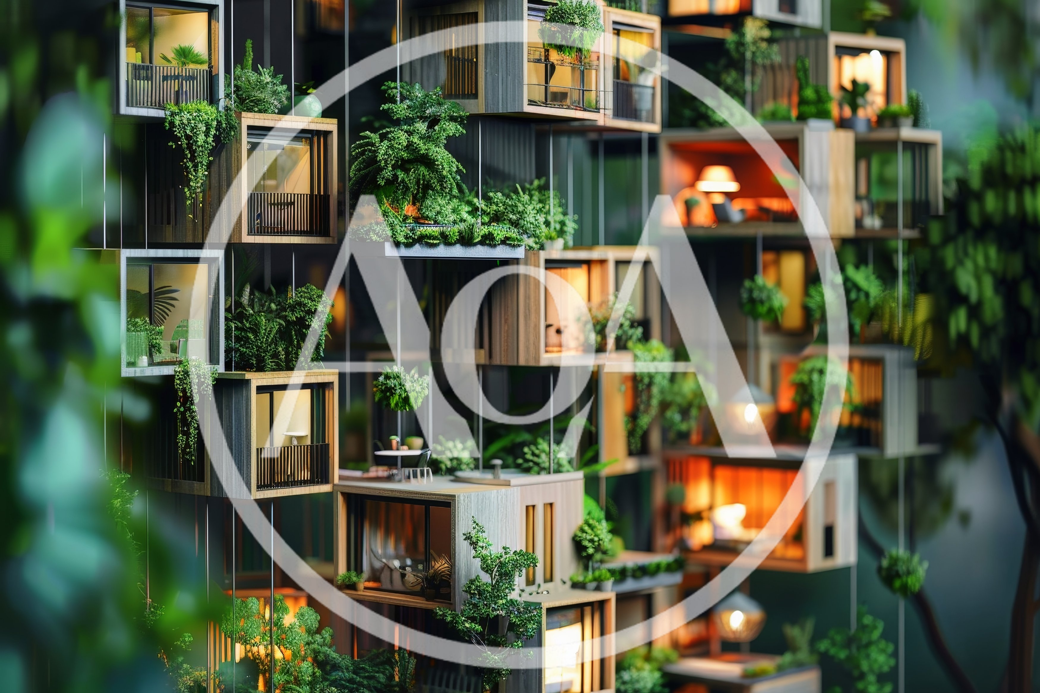 Futuristic Vertical Forest Apartment Complex Architectural Concept