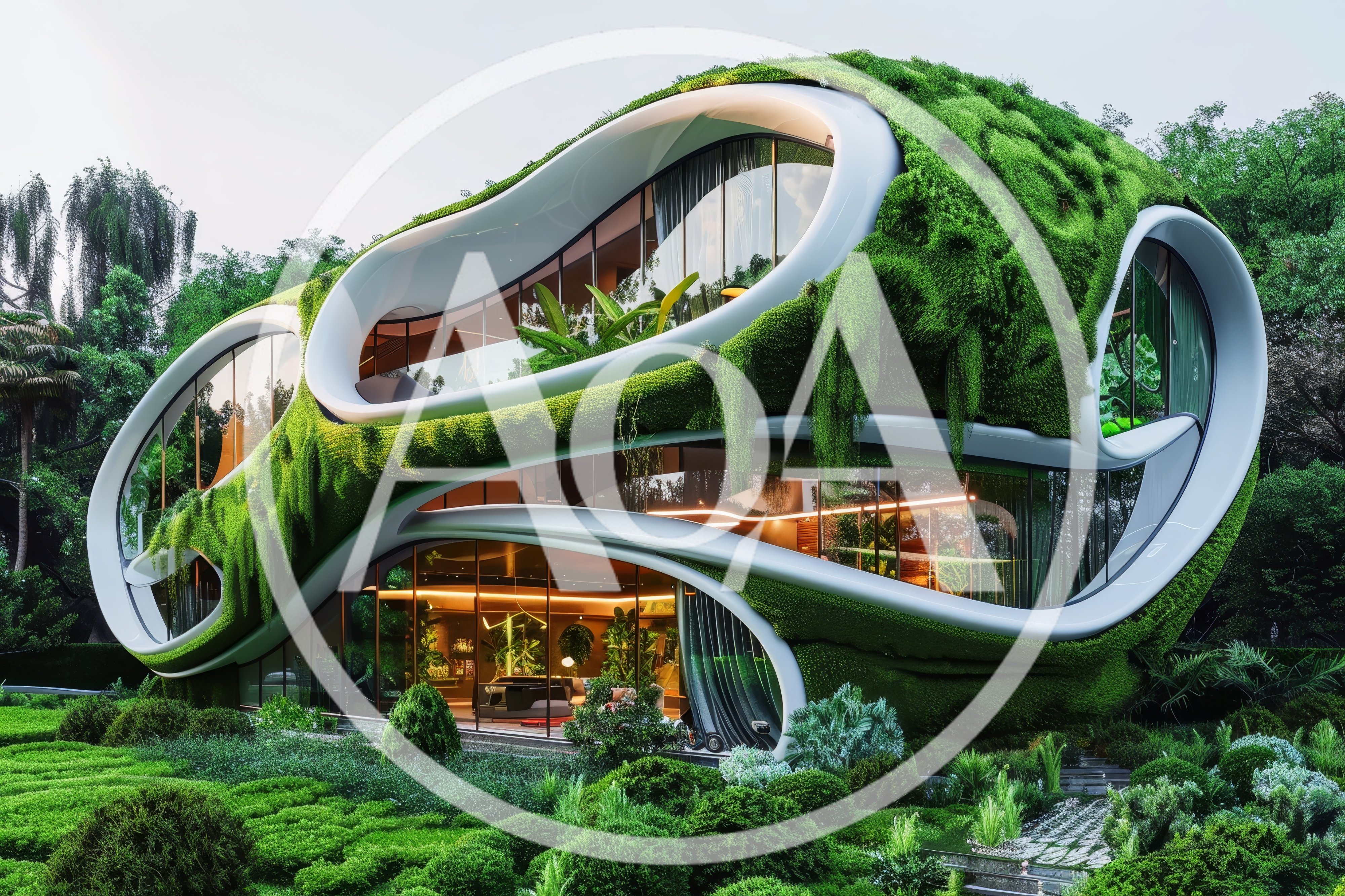 Futuristic Eco-Friendly Organic Architecture Villa