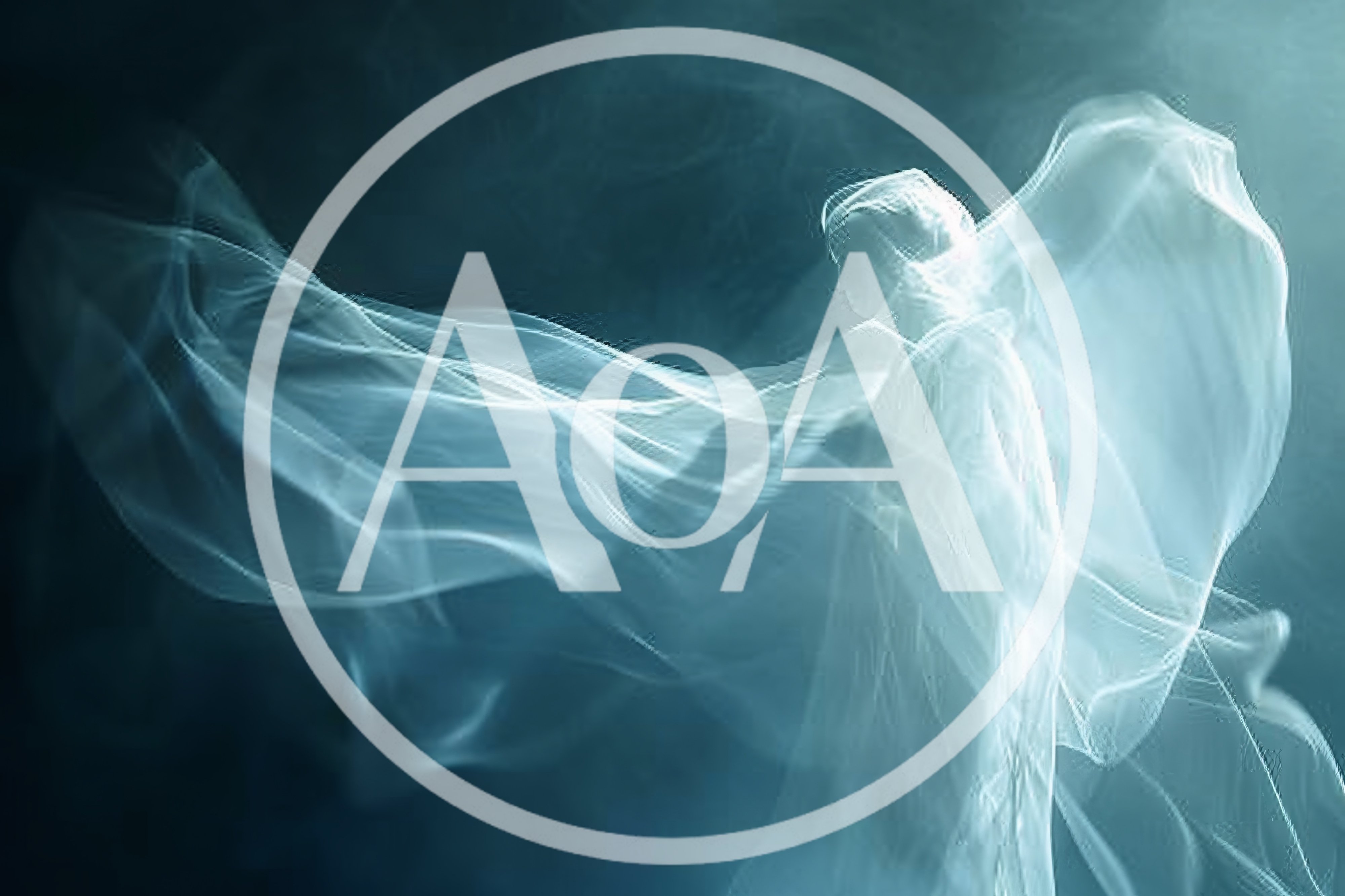 Ethereal Angelic Figure With Flowing Translucent Fabric
