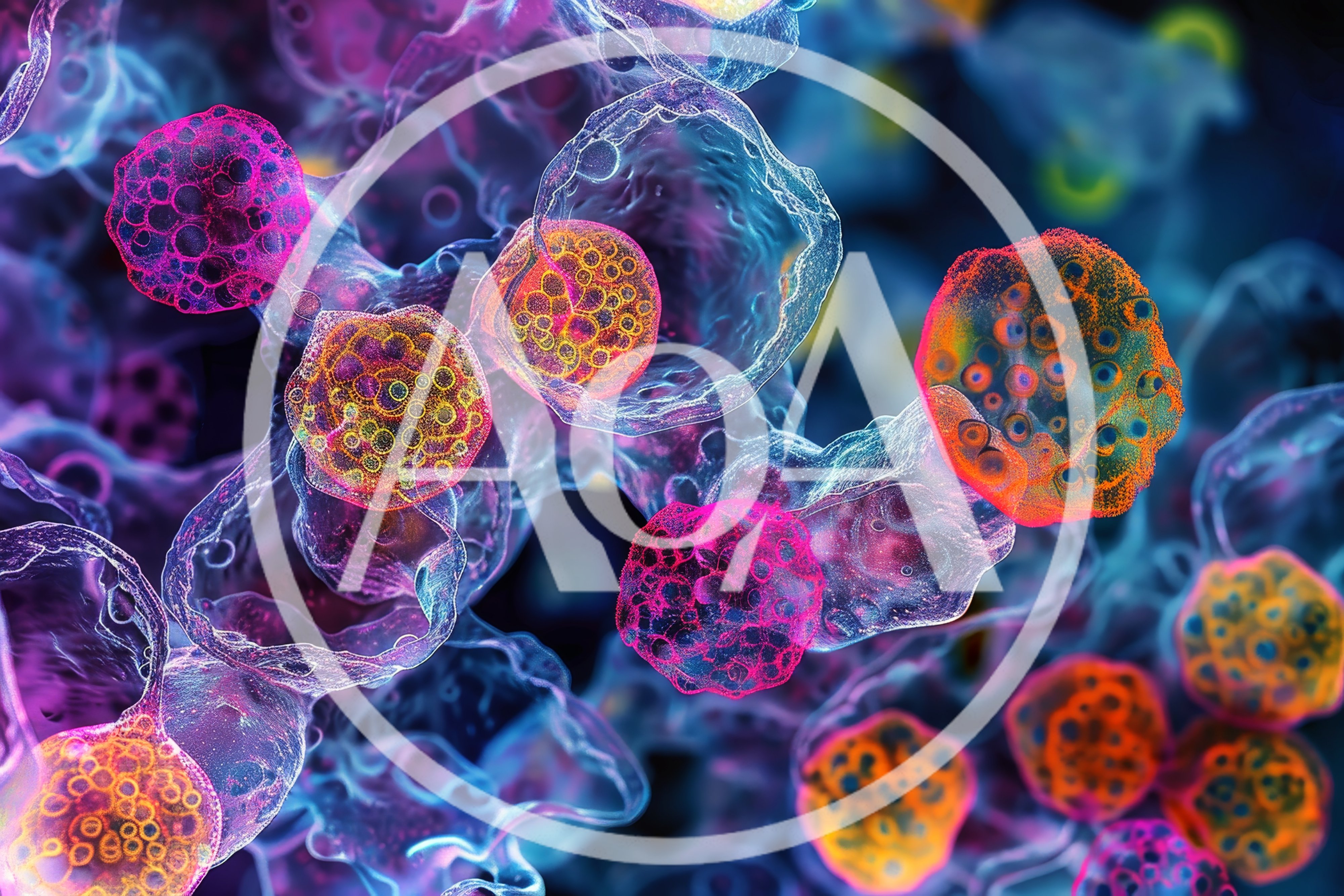 Microscopic View Of Biological Cells And Cellular Structures